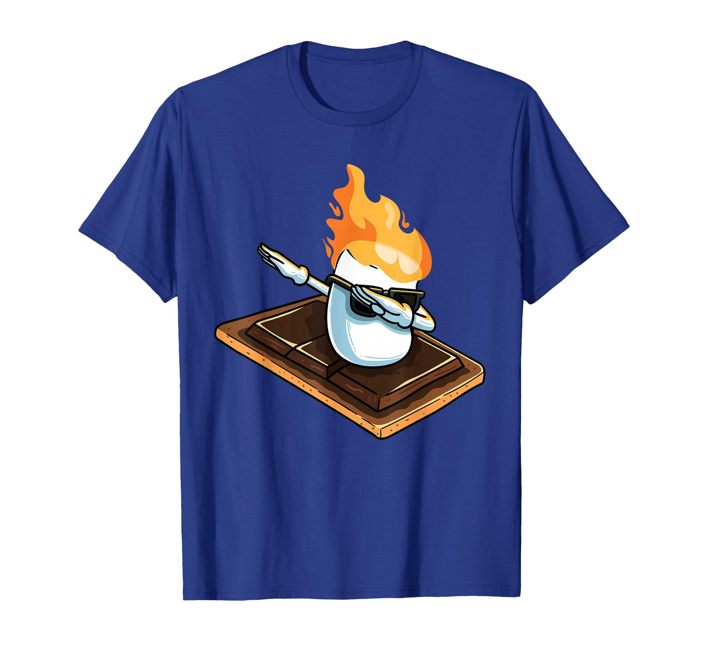 Dabbing Marshmallow Funny Smores Camping Dab Camper Gifts T-Shirt