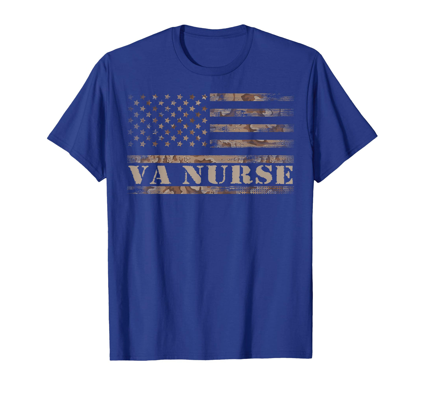 VA Nurse Real American Hero 4th of July US Patriotic Vintage T-Shirt