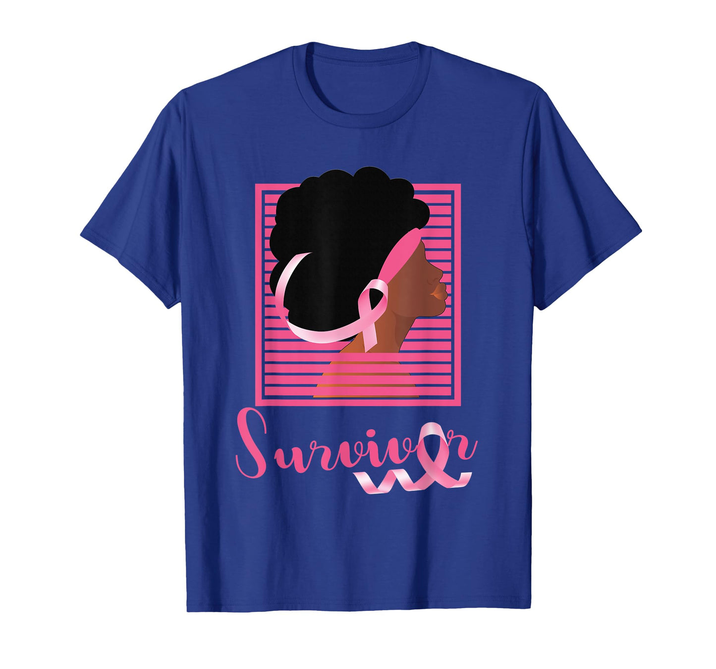 African American Black Woman Survivor Breast Cancer Awarenes T-Shirt