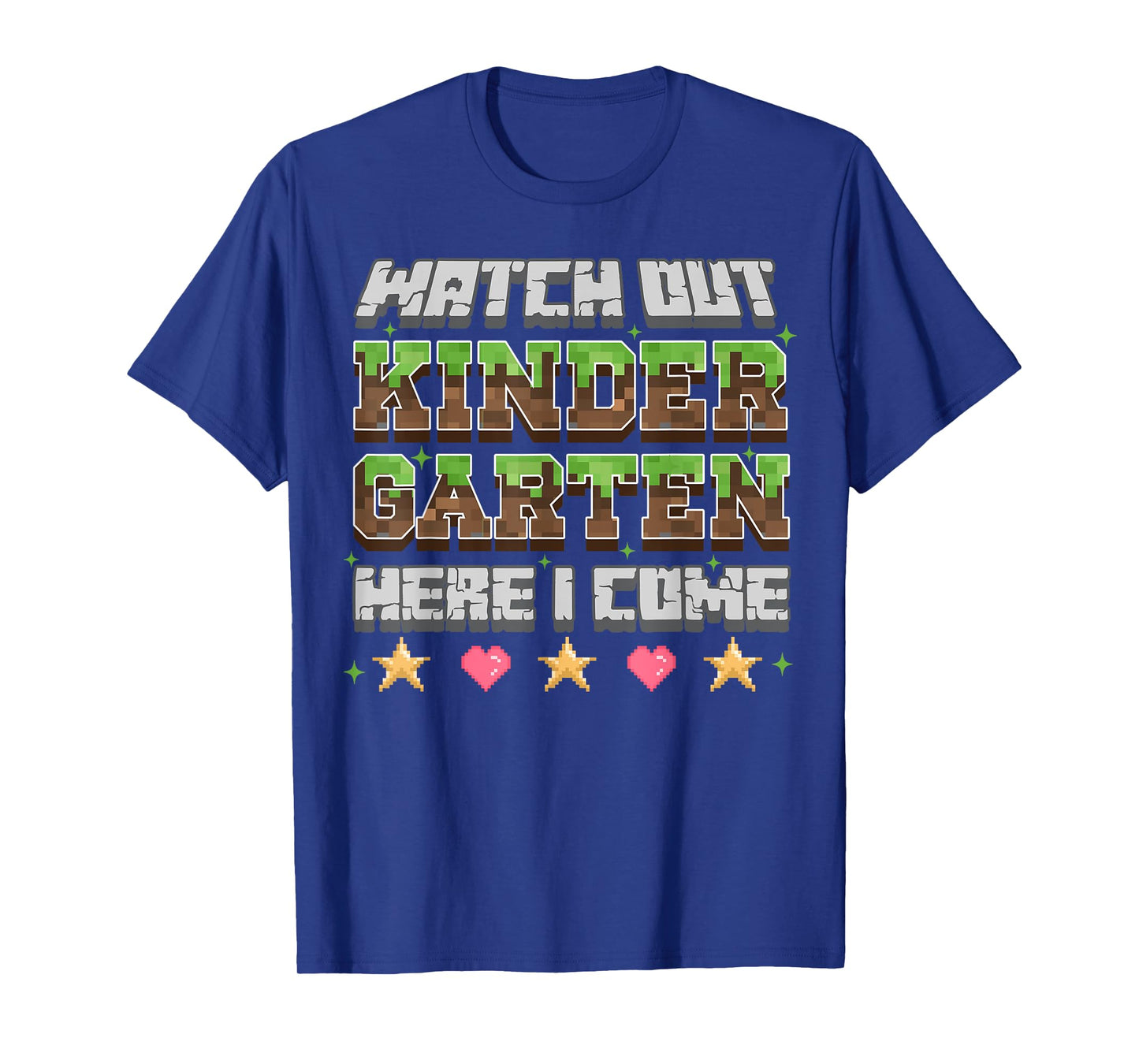 Watch Out Kindergarten Here I Come Gaming Pixel Gamer Boys T-Shirt