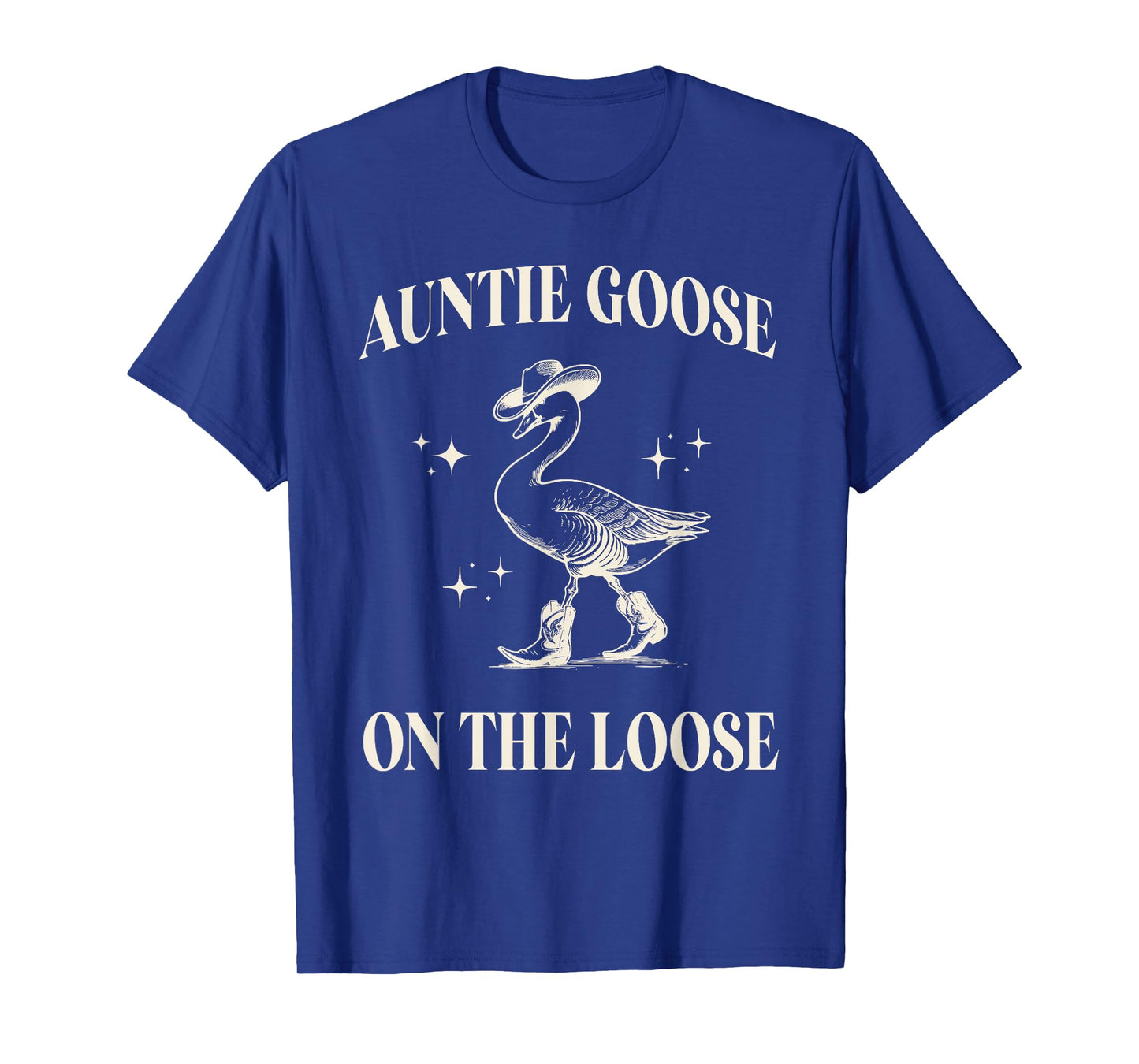 Classic Funny Auntie Goose On The Loose Silly Mothers Day T-Shirt