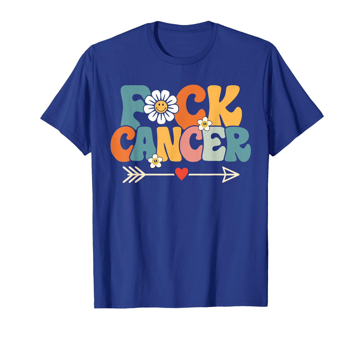 Groovy Fuck Cancer, I Hate Cancer, Breast Cancer Awareness T-Shirt