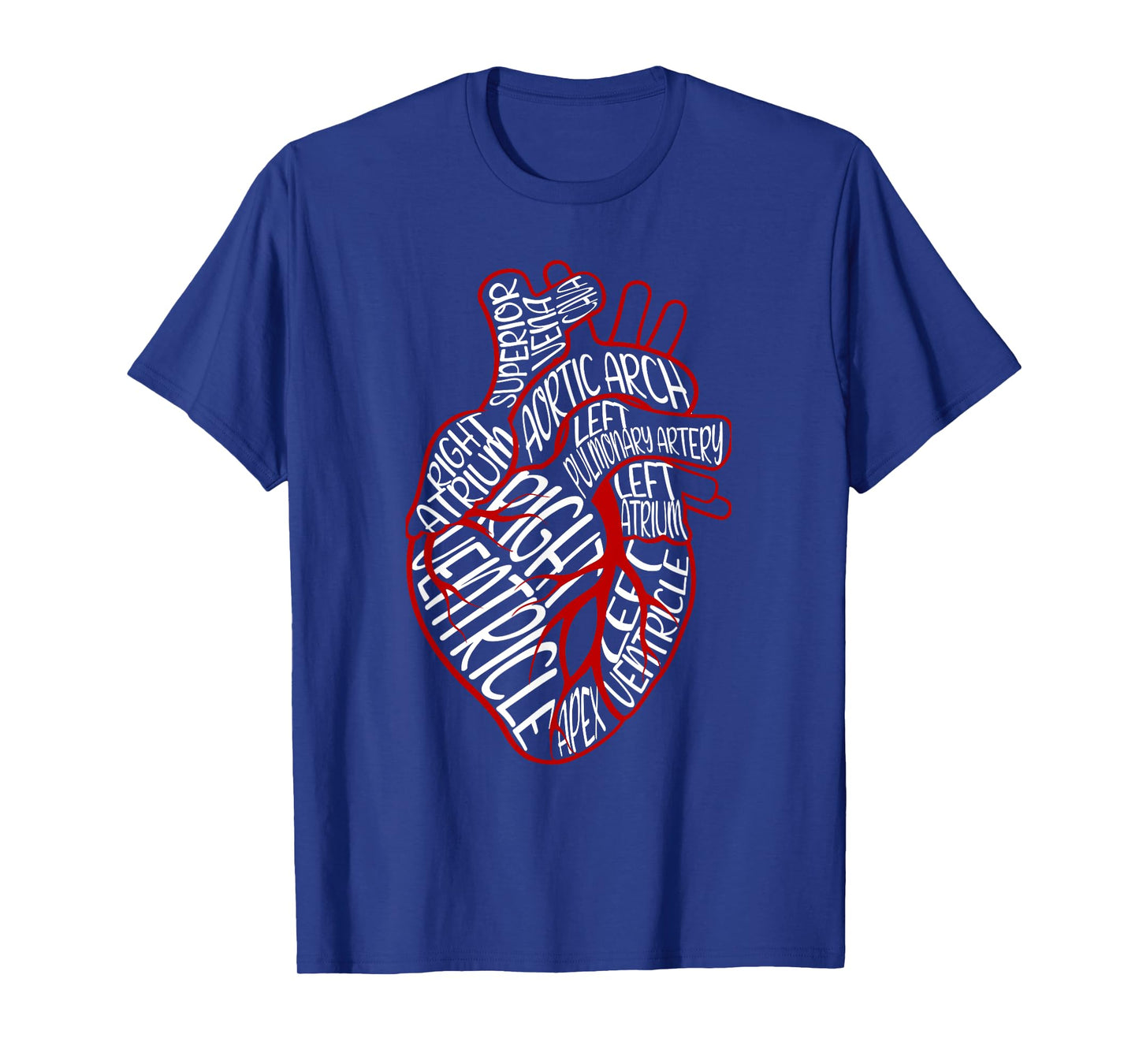 Anatomical Heart Medical Parts of Heart For Cardiologist T-Shirt