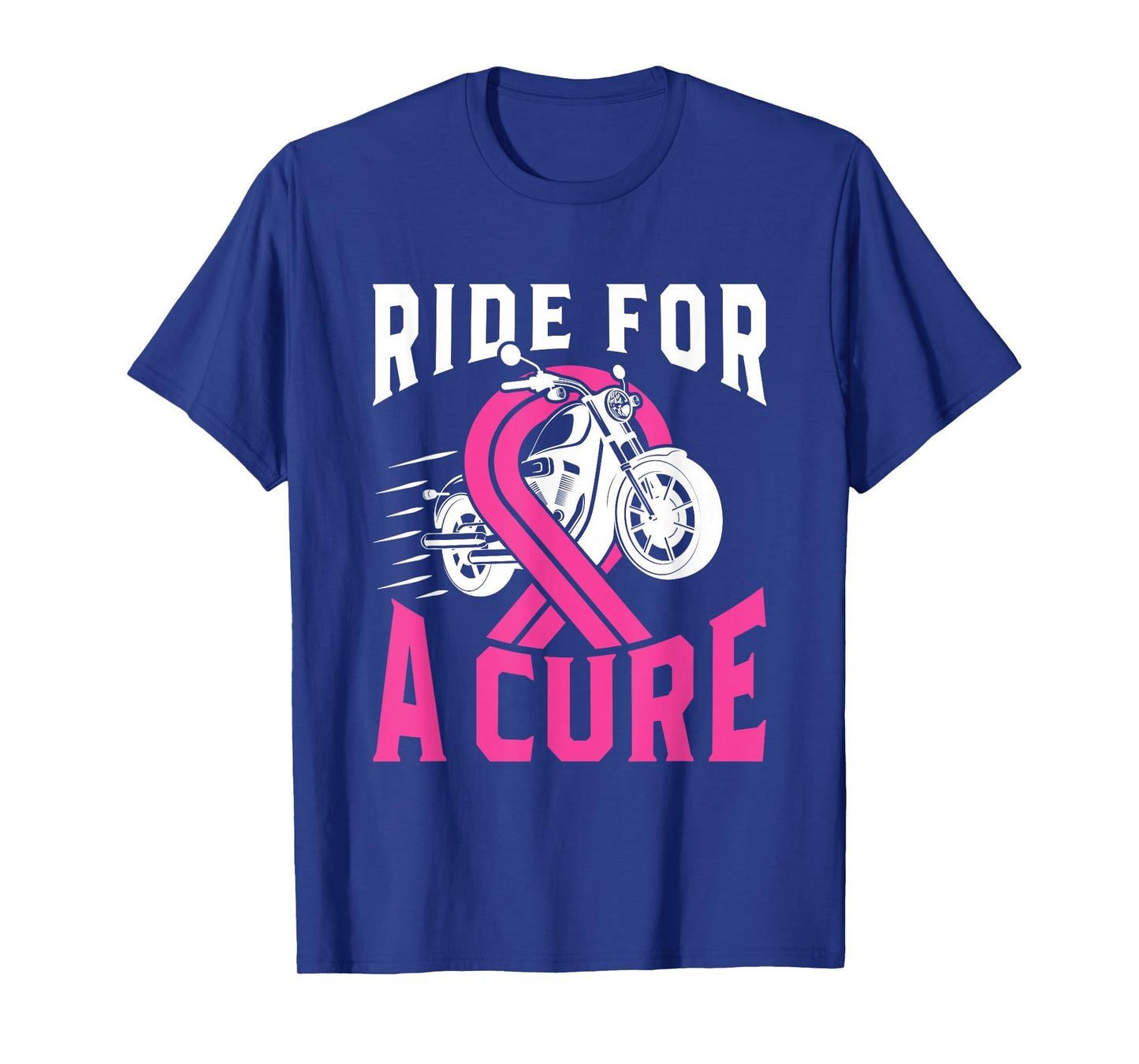 Breast Cancer Pink Ribbon Motorcycle Ride for a Cure T-Shirt