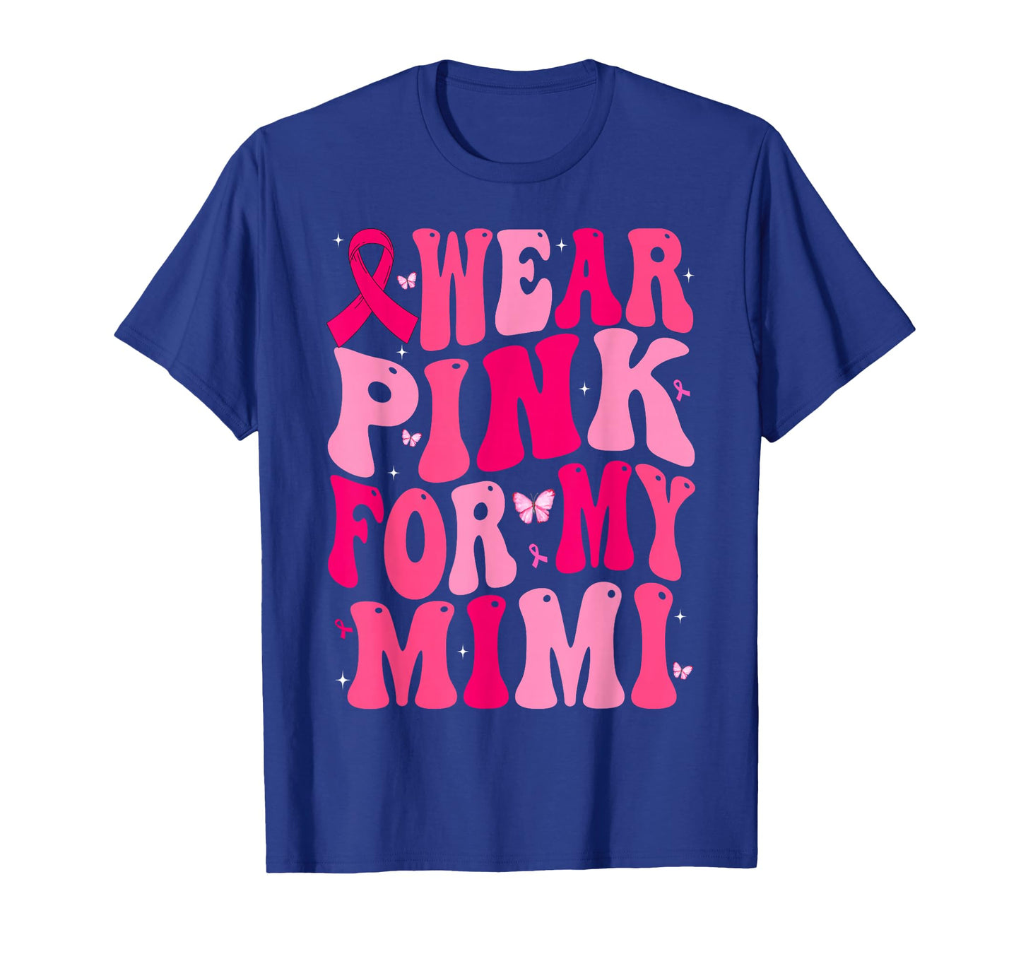 I Wear Pink For My Mimi Support Breast Cancer Awareness T-Shirt