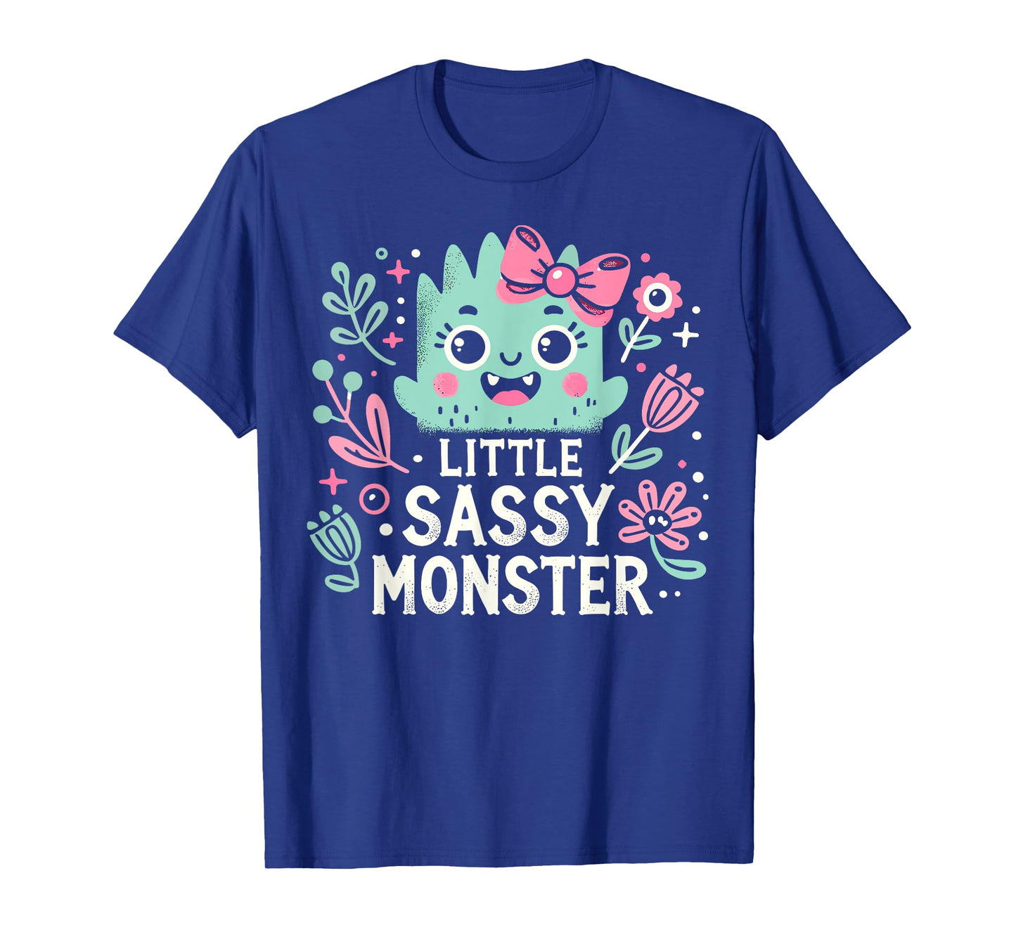 Kids Little Sassy Monster Halloween Costumes Toddler Girls T-Shirt
