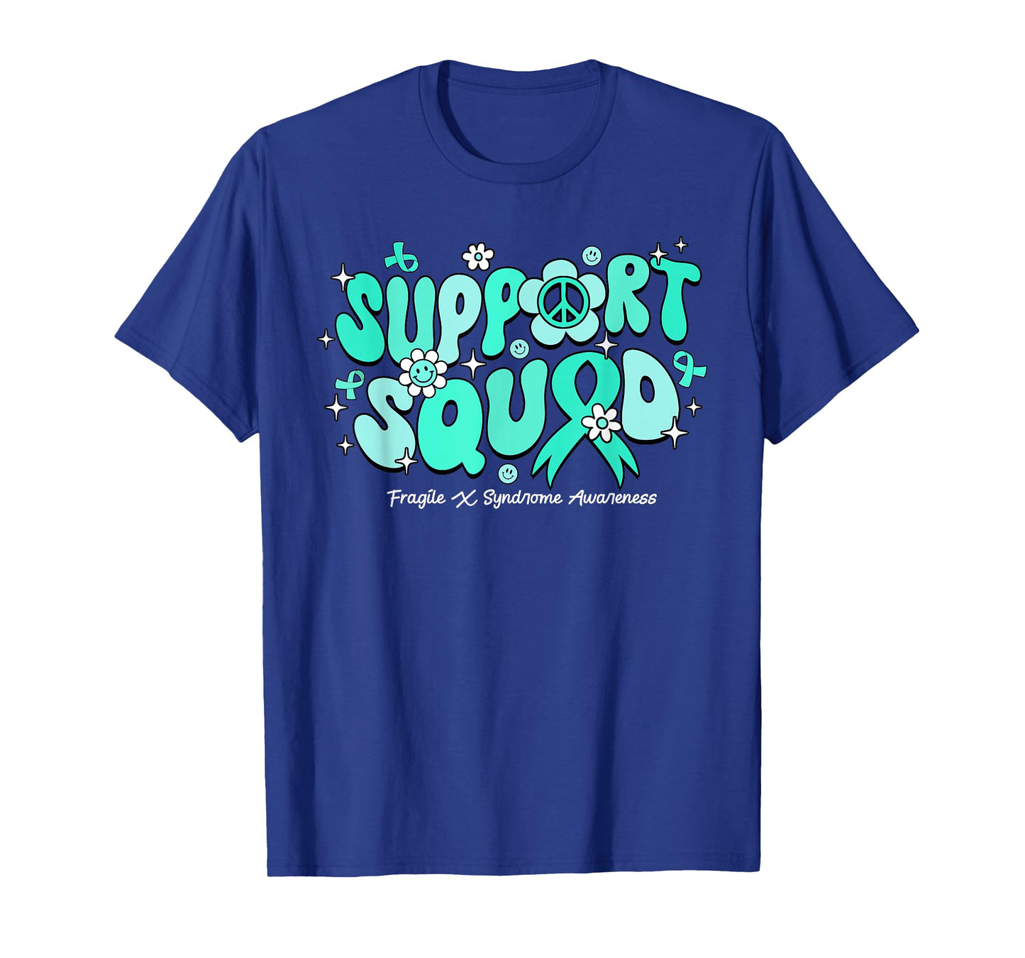 Groovy Support Squad Fragile X Syndrome Awareness Gifts T-Shirt