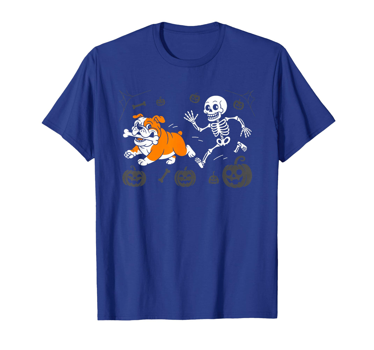 Funny Halloween French Bulldog Skeleton Spooky Season T-Shirt