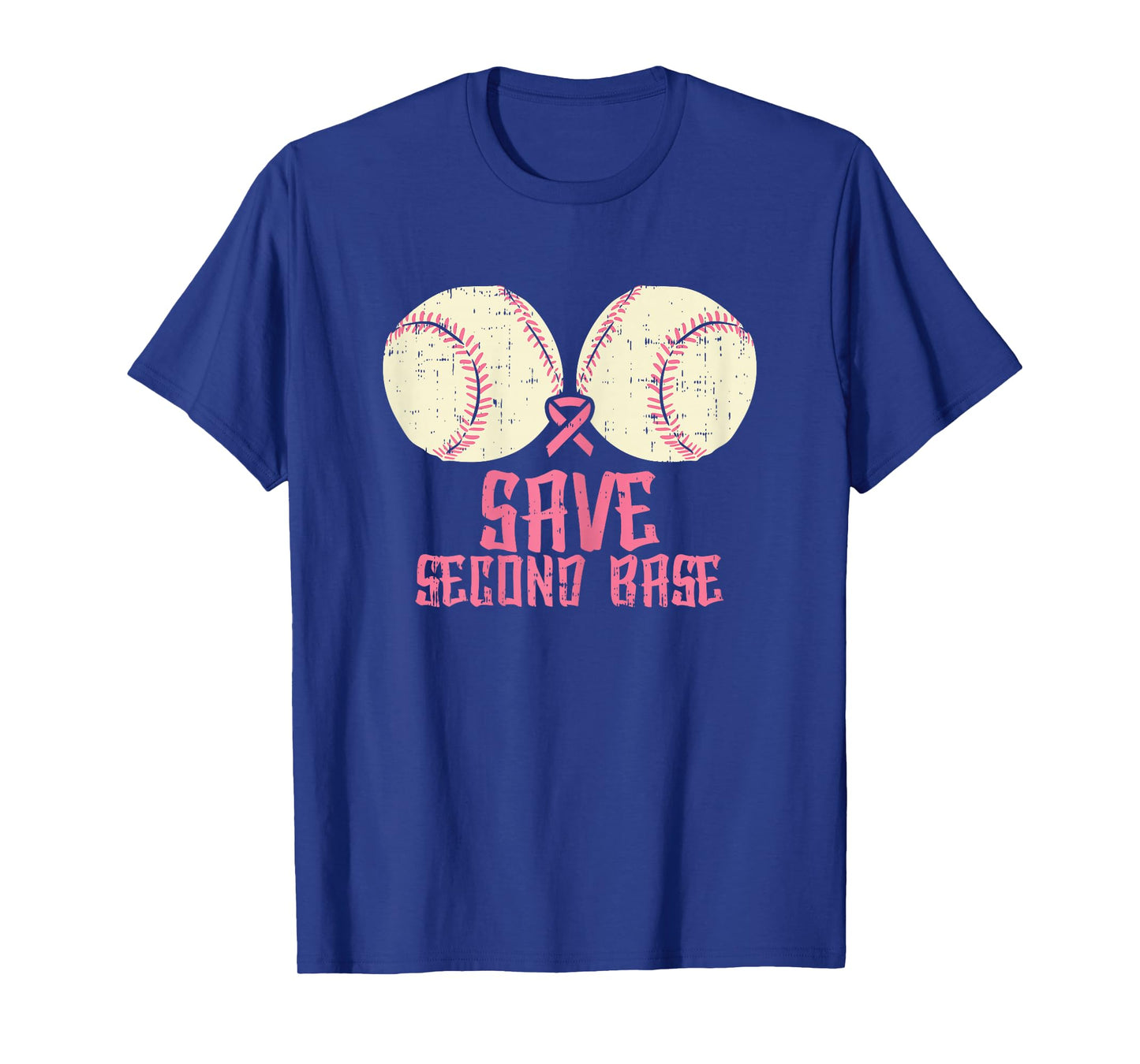 Save Baseball Boobs Softball Funny Breast Cancer Women Gift T-Shirt