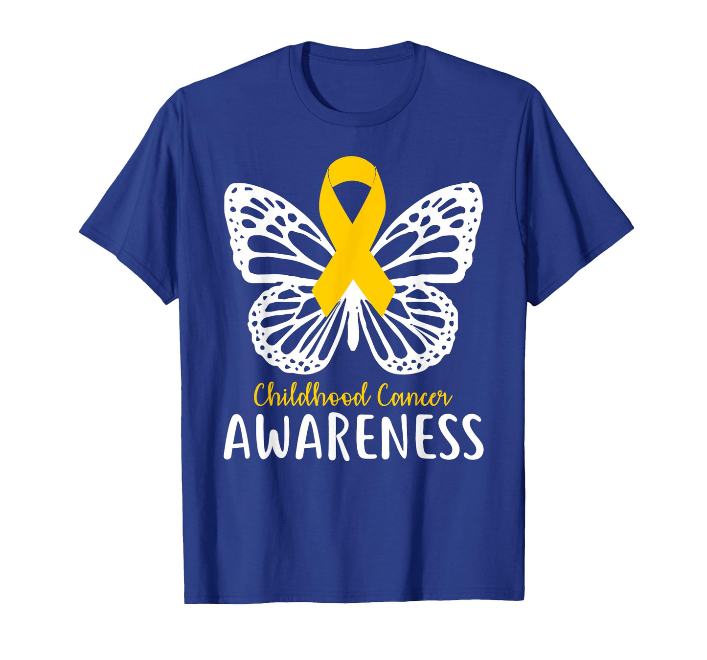 Pediatric Cancer Awareness Childhood Gifts Butterfly T-Shirt