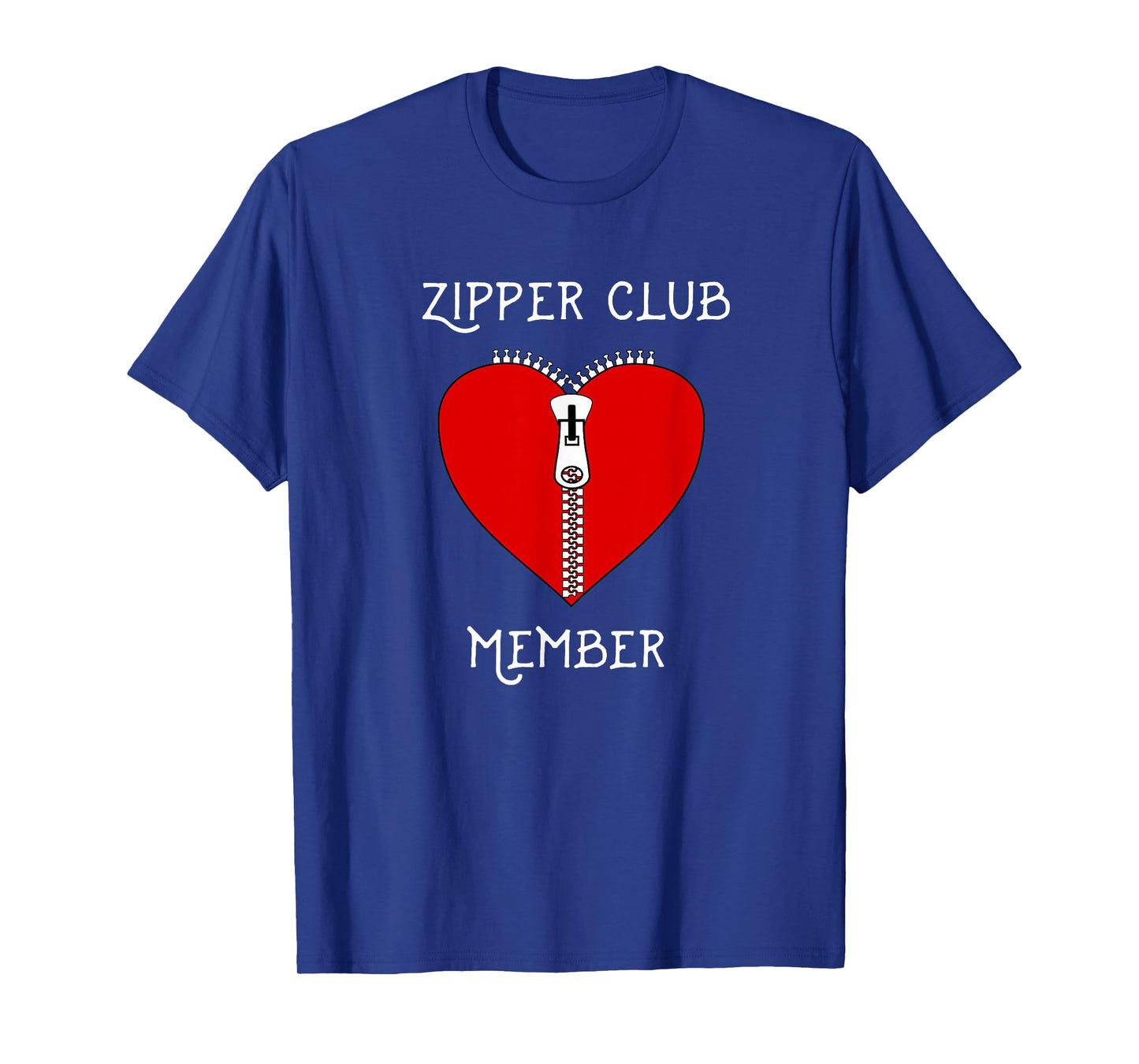 Zipper Club Member Graphic Heart Surgery Survivor T-Shirt T-Shirt
