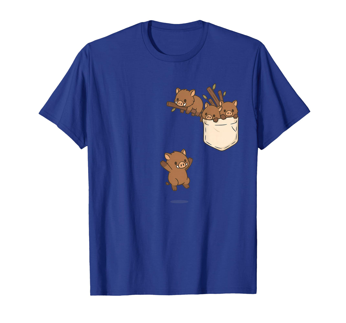 Funny Boar Cute Playing T-Shirt