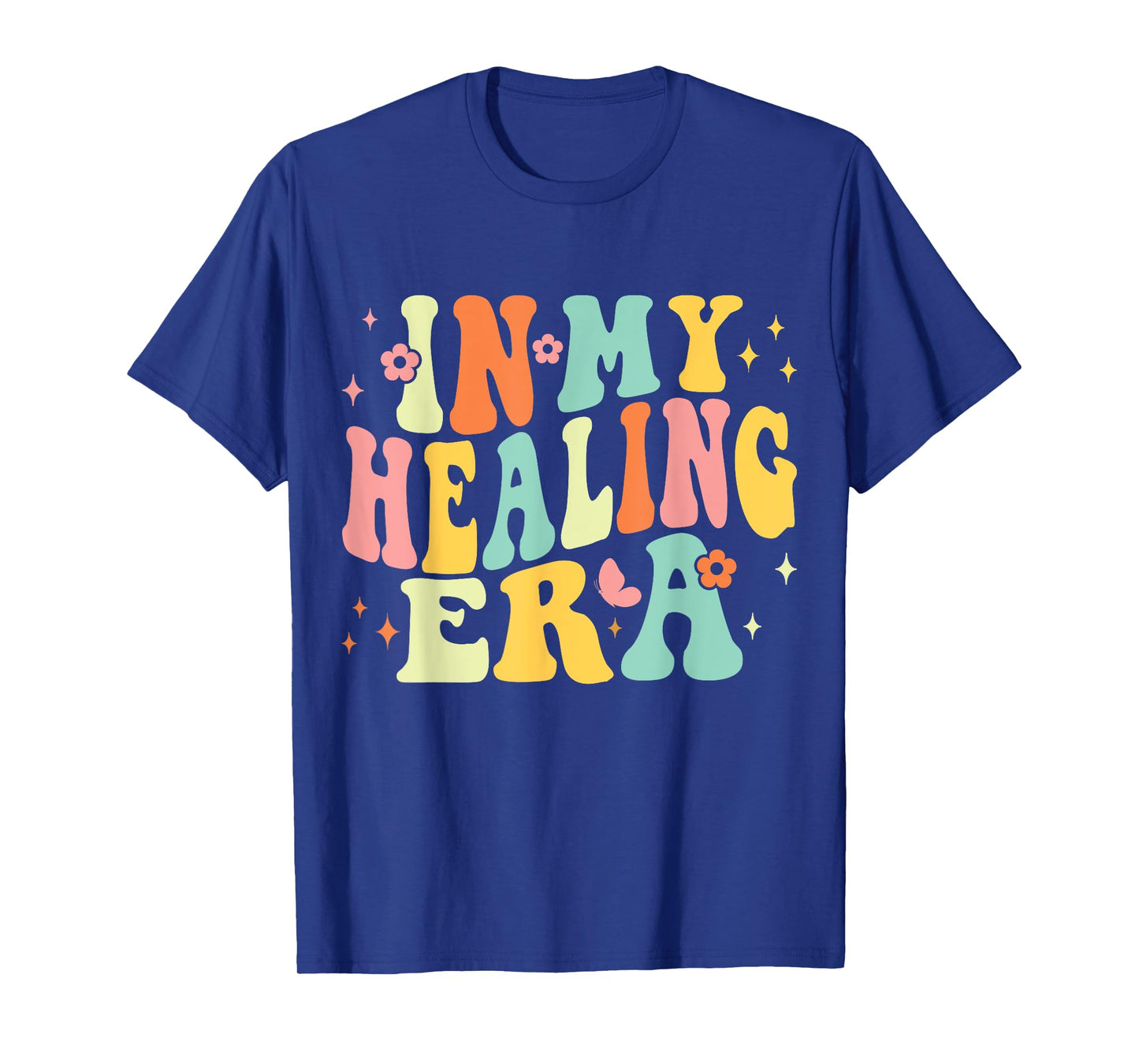 In My Healing Era Groovy Retro Mental Health Awareness Month T-Shirt