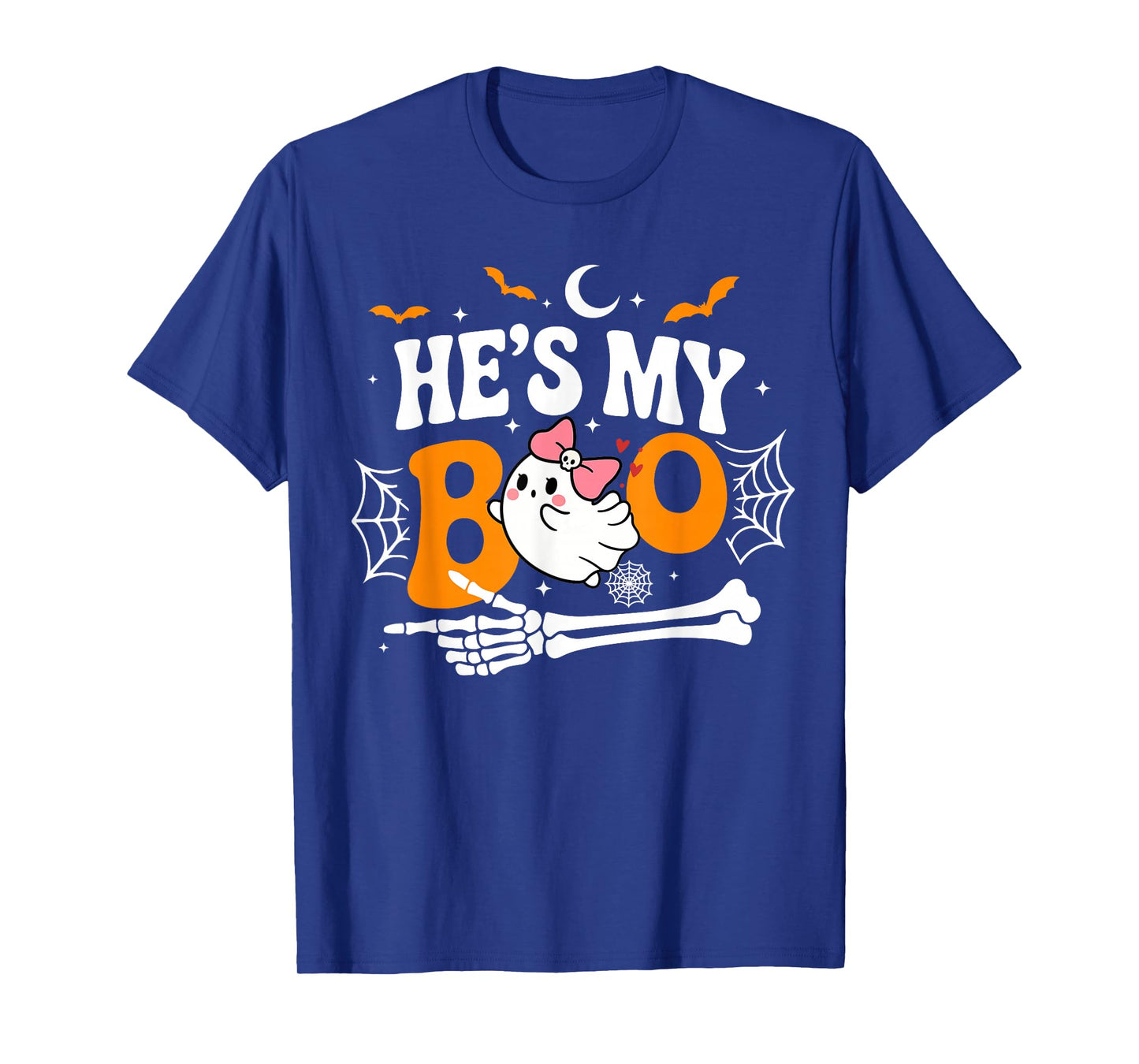 He's My Boo Ghost Matching Halloween Couple Girlfriend T-Shirt