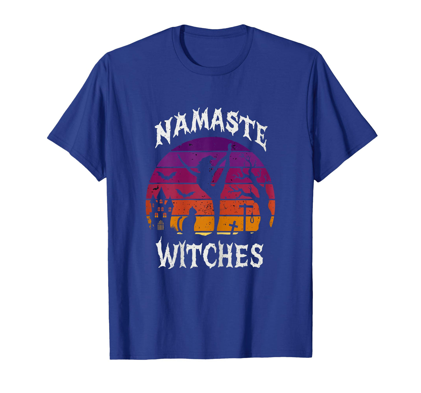Namaste Witches Halloween Yoga Lover Zen Workout Witchy T-Shirt