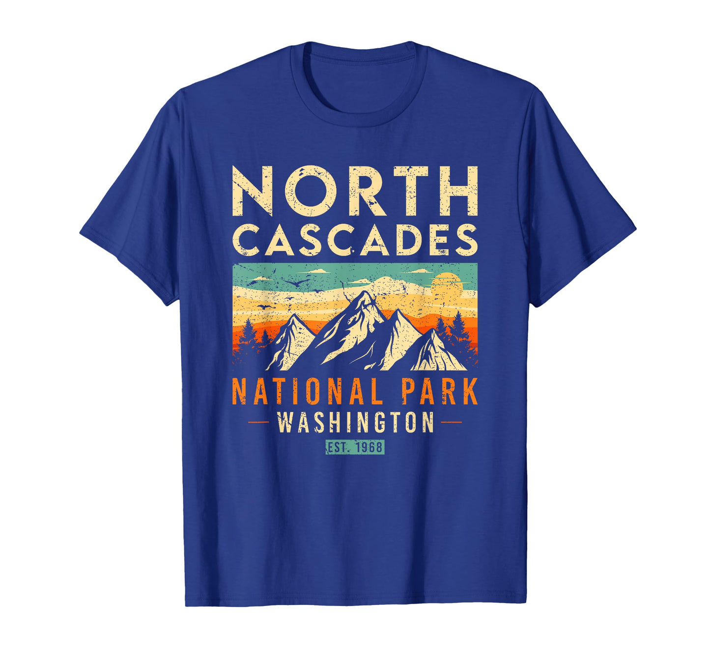 North Cascades Est 1968 Washington Retro National Park T-Shirt