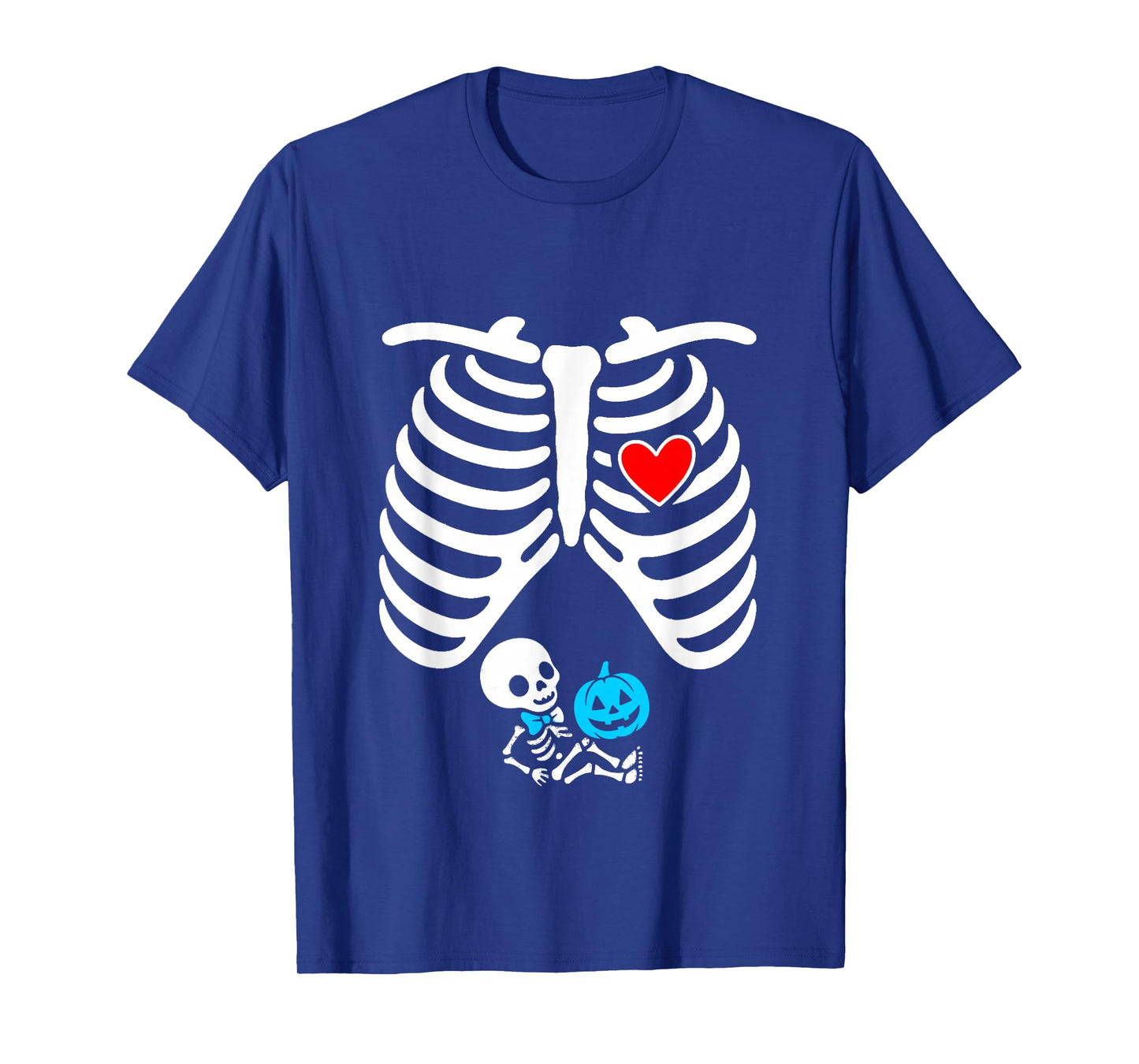 Halloween Skeleton Baby Boy Pregnancy Announcement T-Shirt