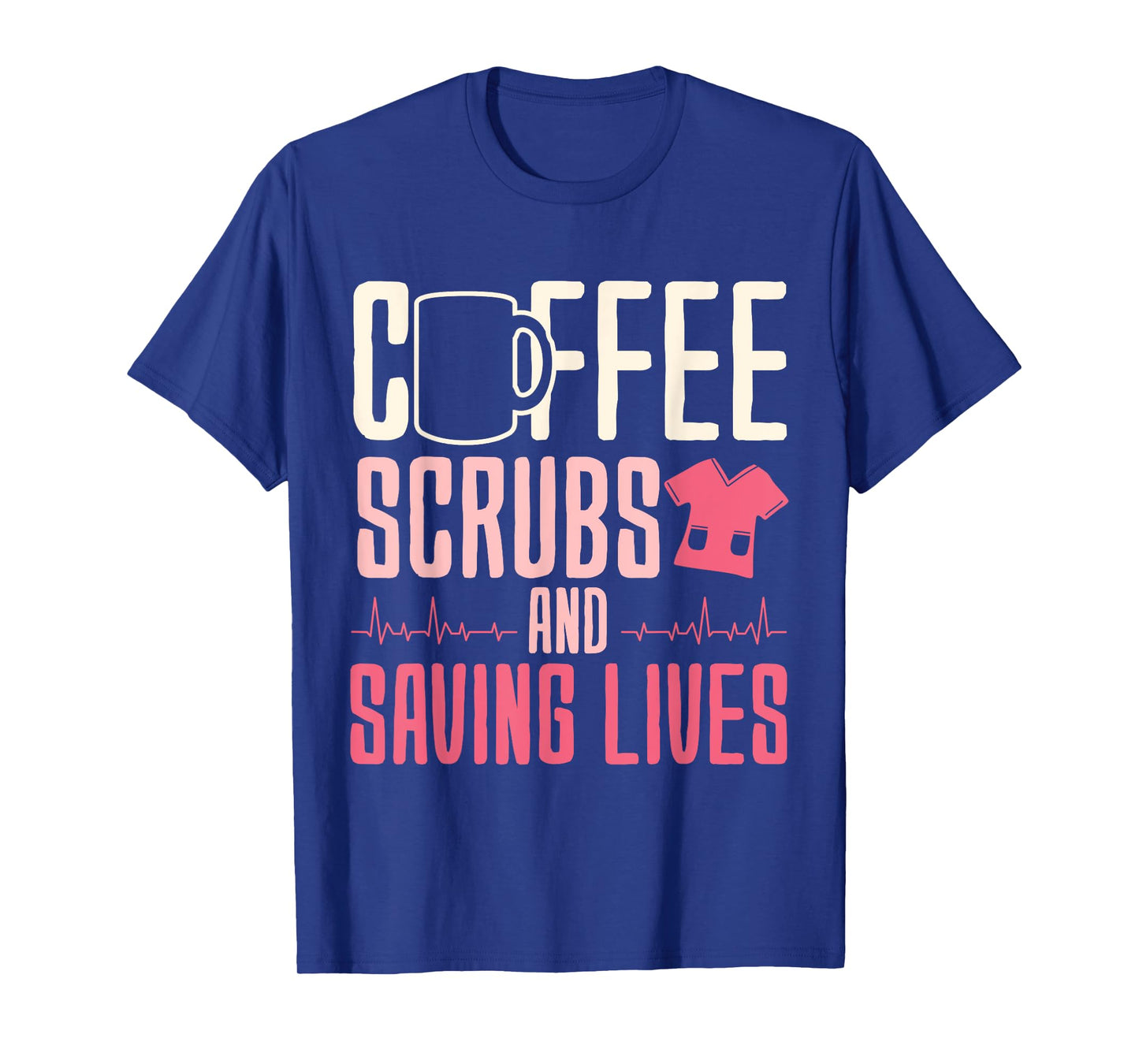 Night Shift Nurse Coffee Scrubs Design Funny Nursing T-Shirt