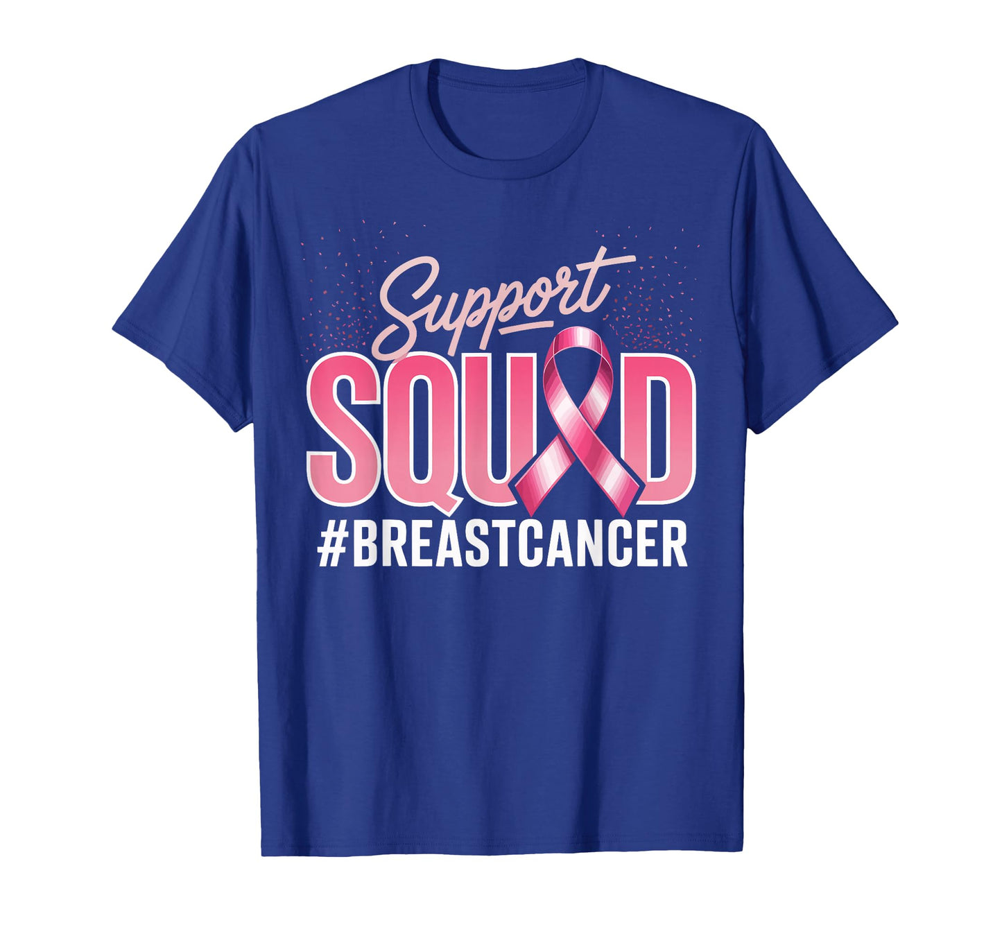 Support Squad Breast Cancer Awareness Month Pink Ribbon T-Shirt