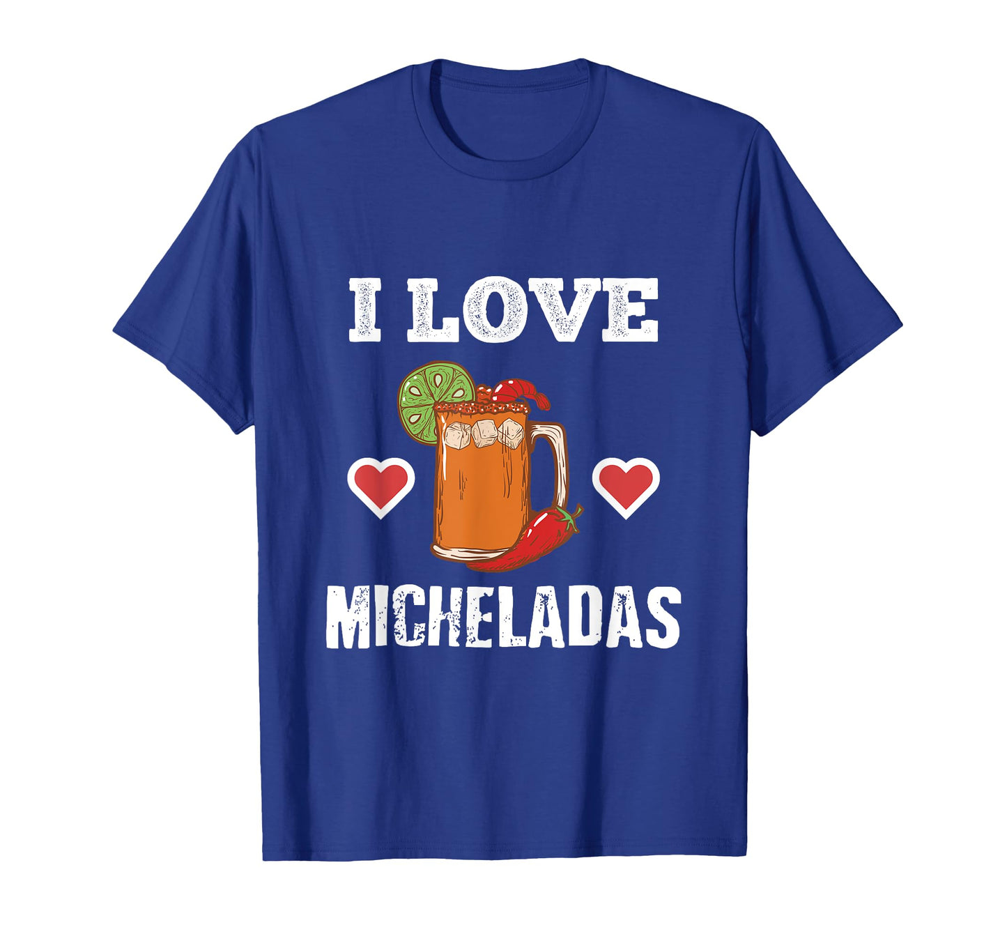 Cinco De Mayo Shirts I Love Micheladas Tees Beer Chili Heart T-Shirt
