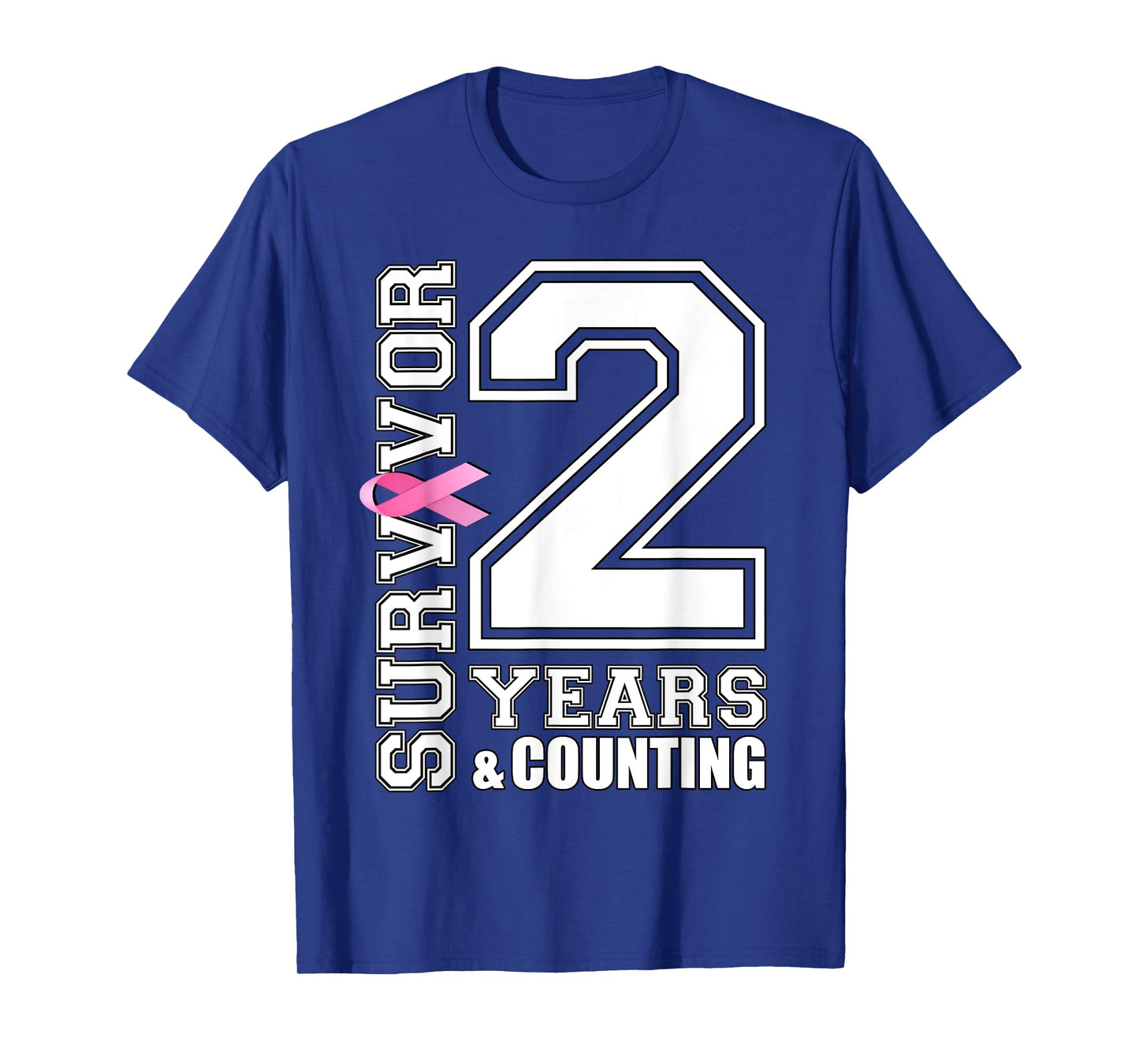 2 Years Breast Cancer Survivor Pink Ribbon Gifts For Women T-Shirt