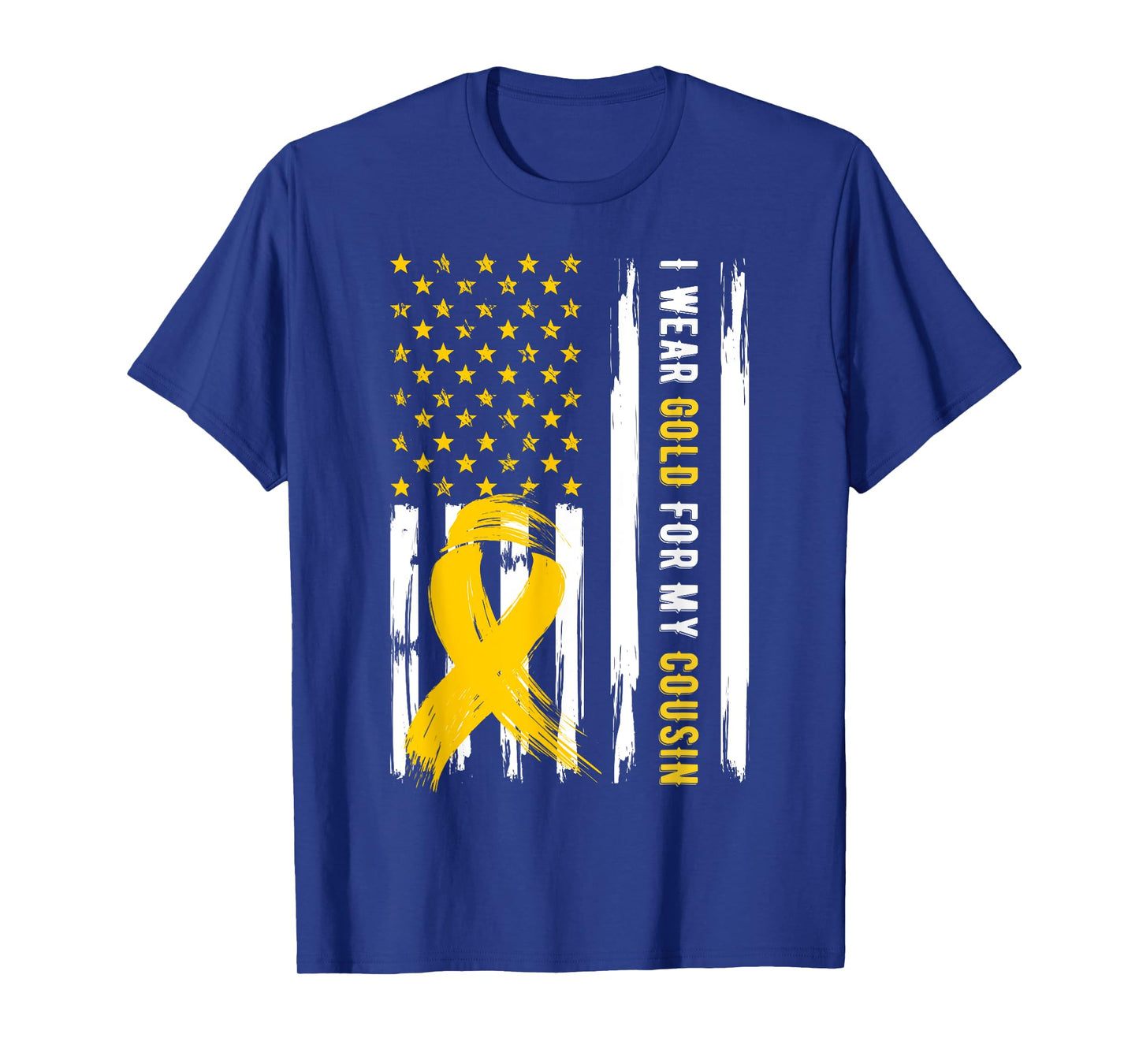 I Wear Gold For My Cousin Childhood Cancer Awareness T-Shirt