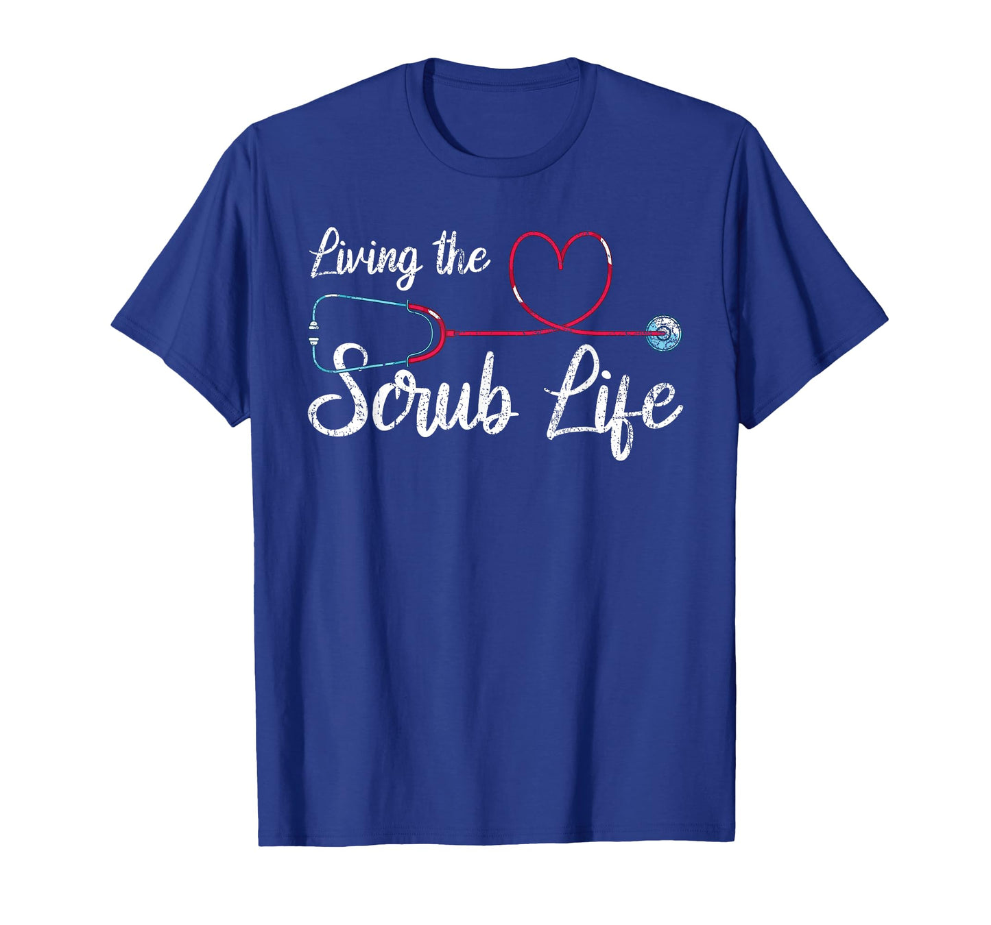 Medical Nursing Scrub Life Nursery Stethoscope Heart Nurse T-Shirt