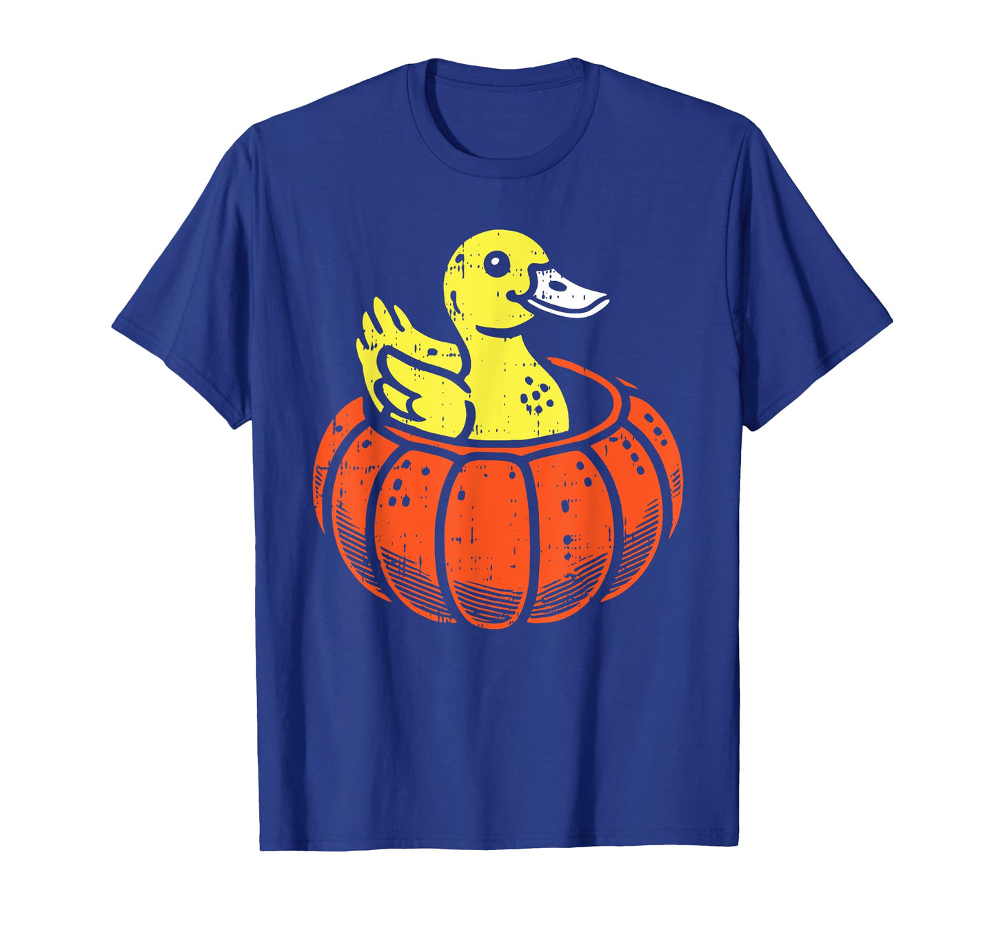 Duck Pumpkin Halloween Funny Animal Men Women Kids T-Shirt