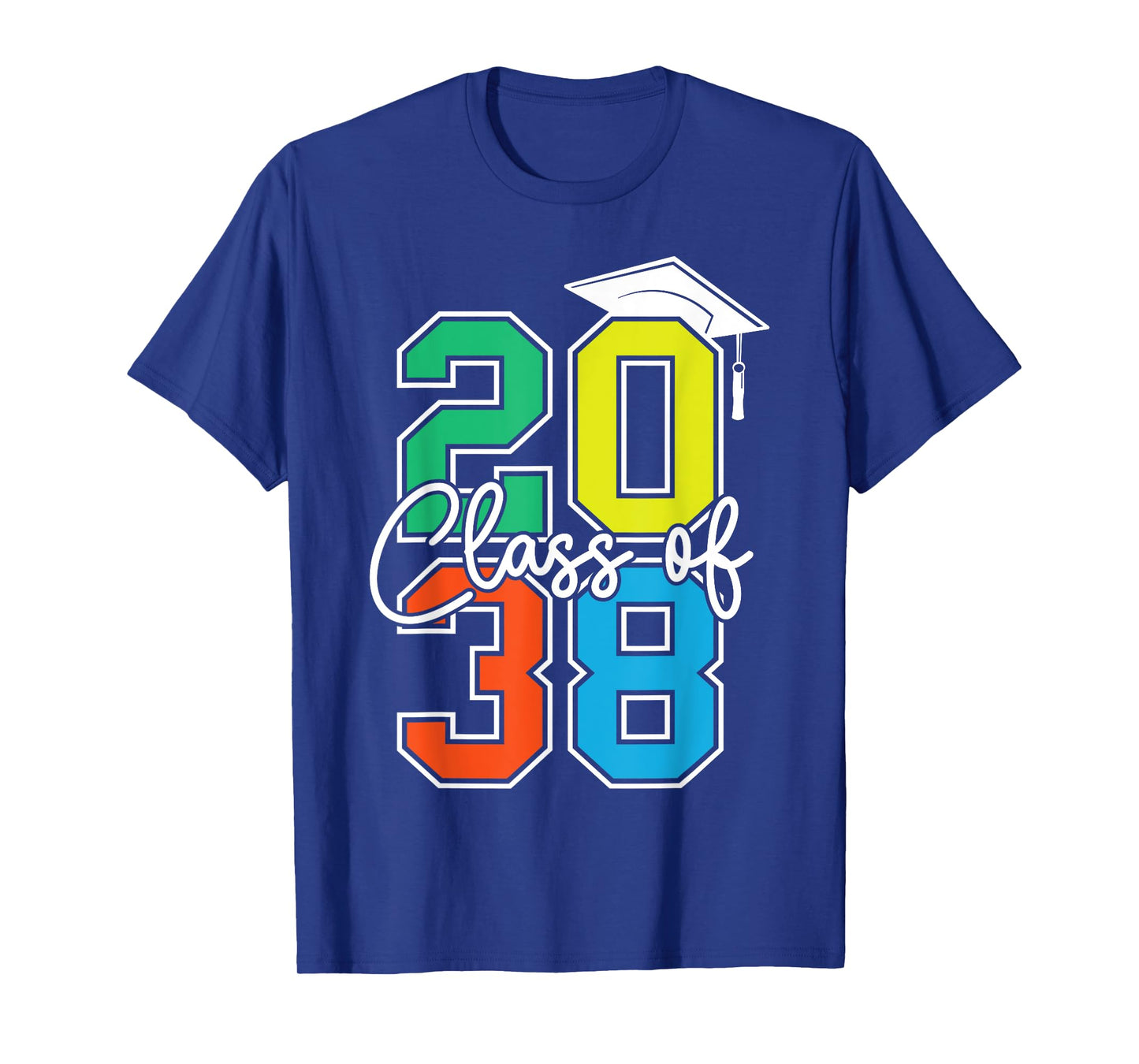Class of 2038 Grow With Me Funny Kindergarten Back To School T-Shirt