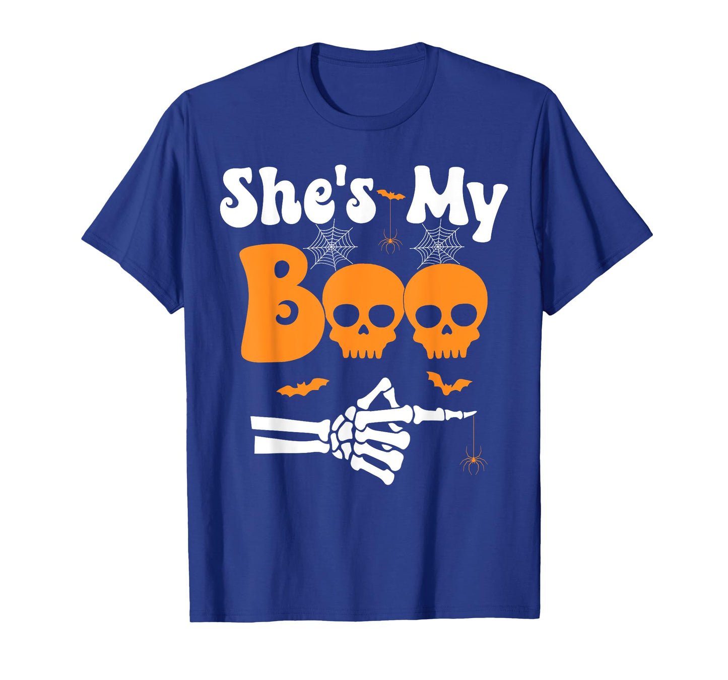 Sheβs My Bo Skeleton Funny Couples Matching Halloween Couple T-Shirt