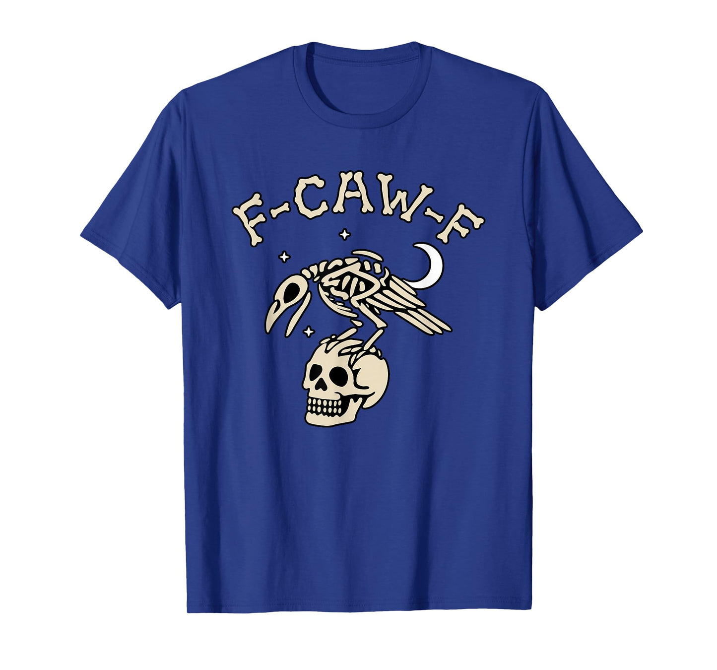 F-Caw-F Shirt | Funny Black Crow Moon Gothic Adult Humor T-Shirt