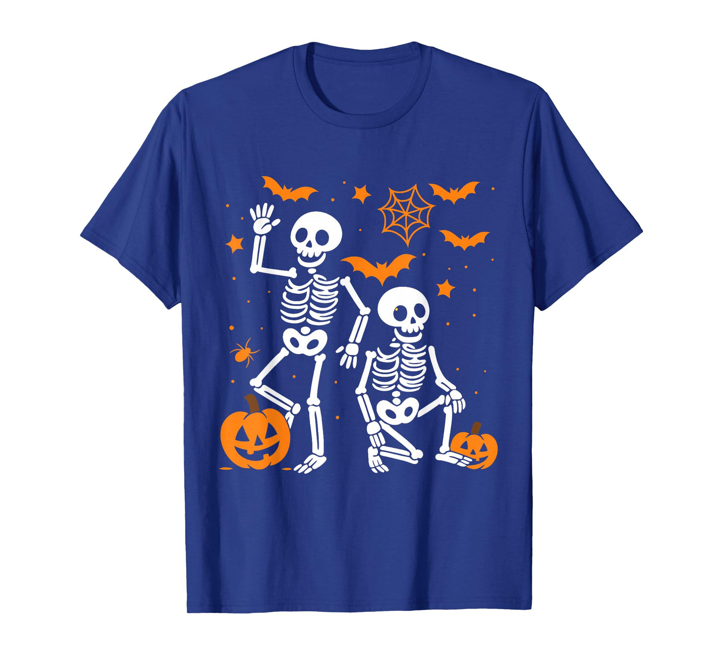 Dance Pumpkin Skeleton Scary Halloween Men Women Boys Girl T-Shirt
