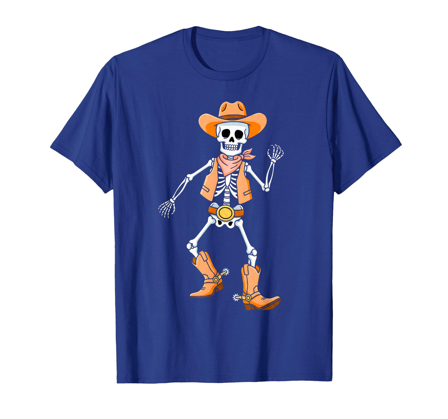 Dabbing Skeleton Cowboy Halloween Costume Kids Boys Men T-Shirt