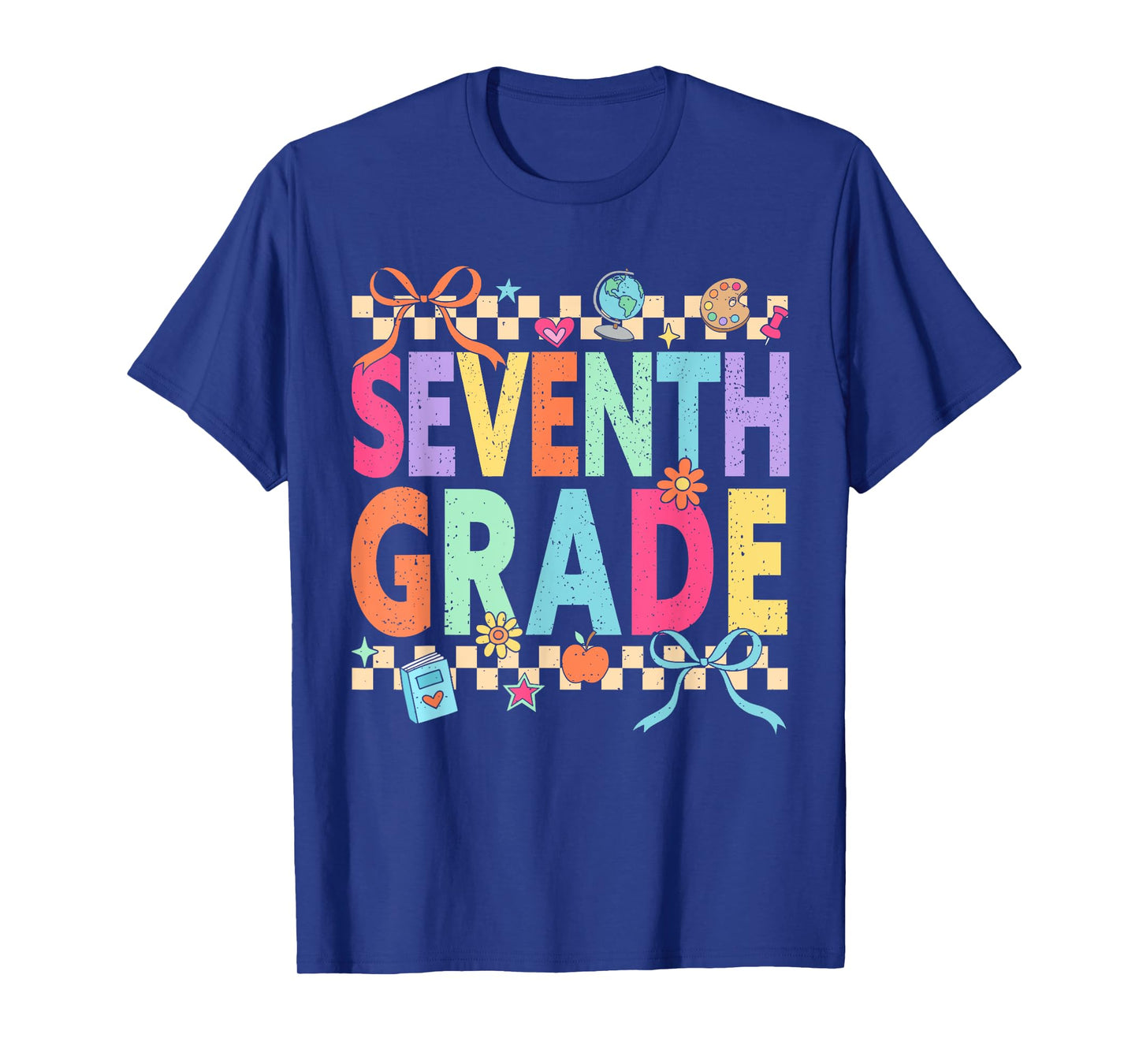 Retro Seventh Grade Back To School 7th Grade Teachers Girls T-Shirt