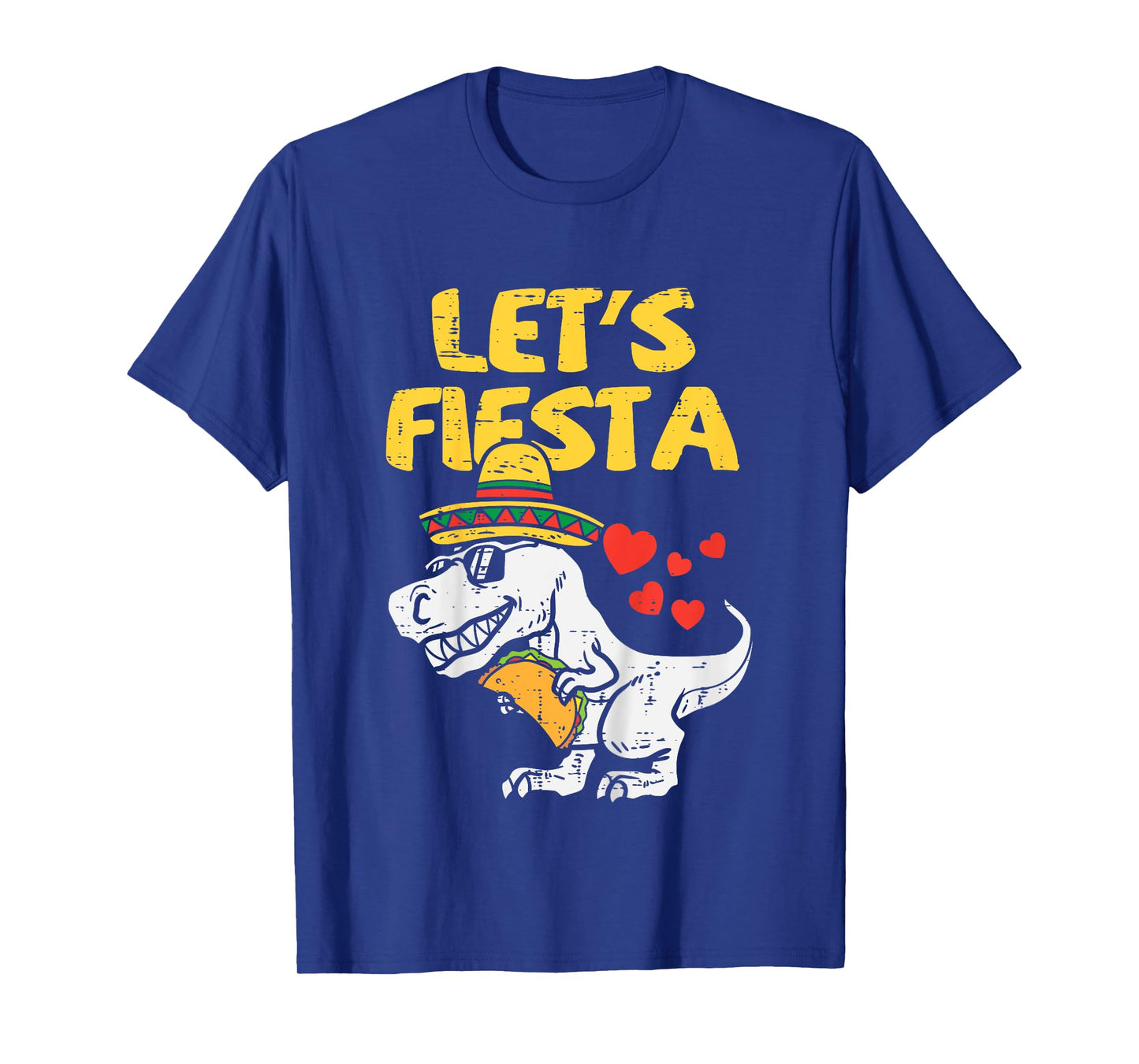 Kids Lets Fiesta Trex Taco Toddler Boys Cinco De Mayo Kids Dino T-Shirt