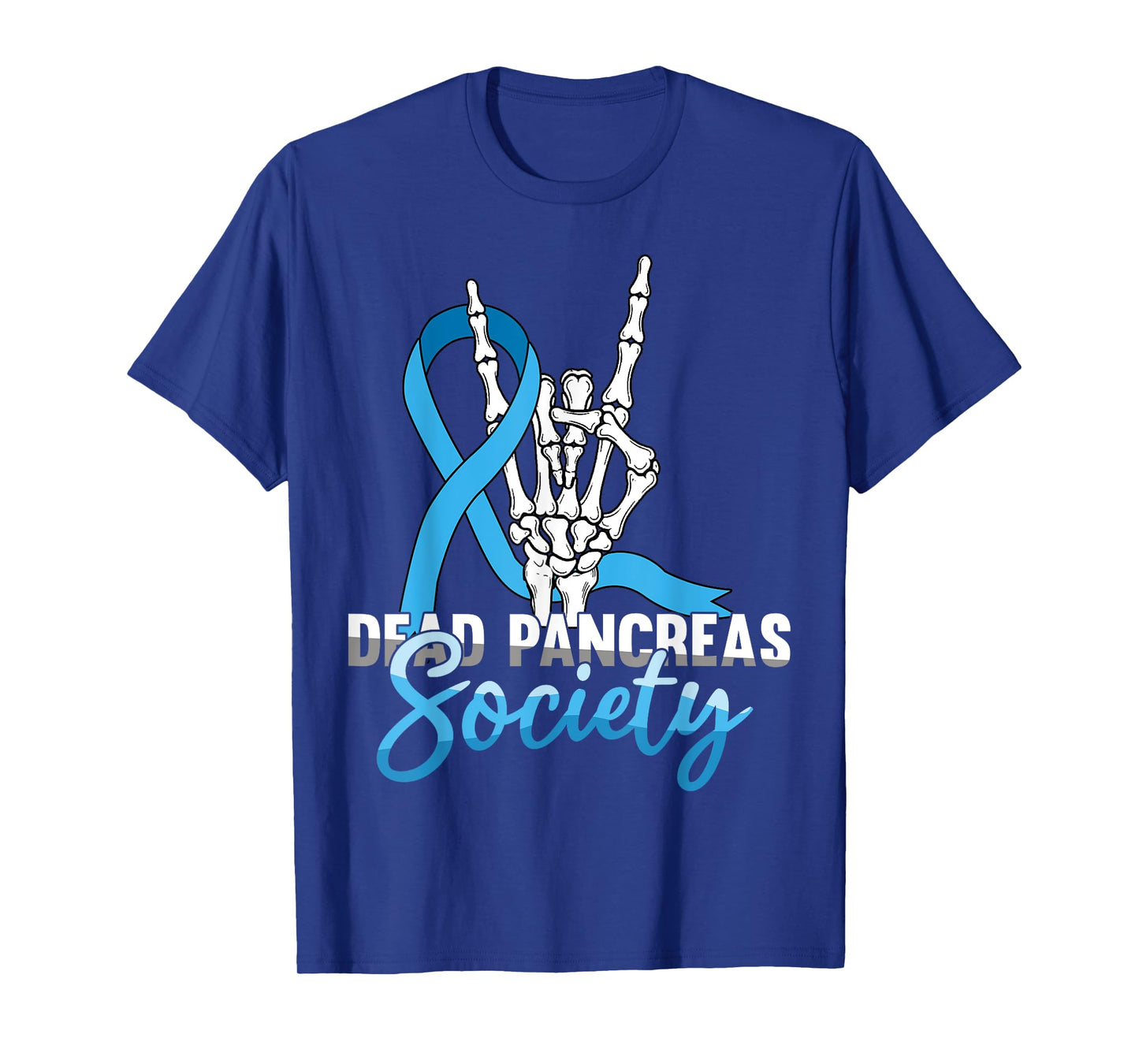 Dead Pancreas Society Skeleton Halloween Awareness T-Shirt