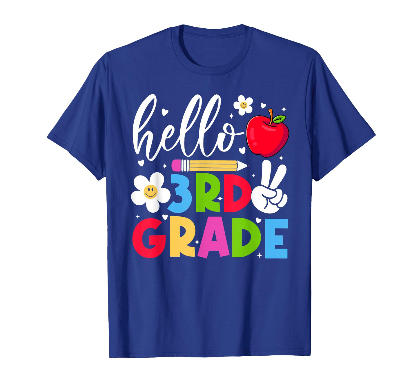 Back To School Hello Third Grade Team 3rd Grade Boy Girl T-Shirt