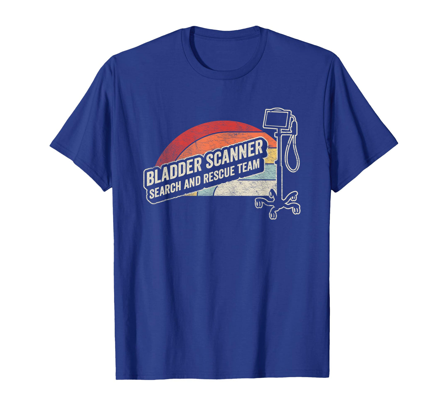 Retro Vintage Funny Nurse Shirt Bladder Scanner Search Team T-Shirt