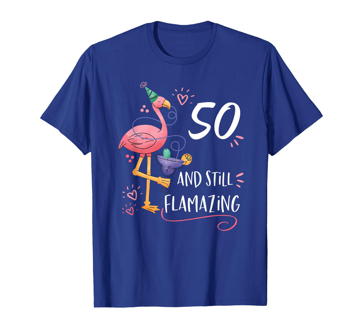 Flamingo Flamazing 50th Birthday Decorations Supplies T-Shirt