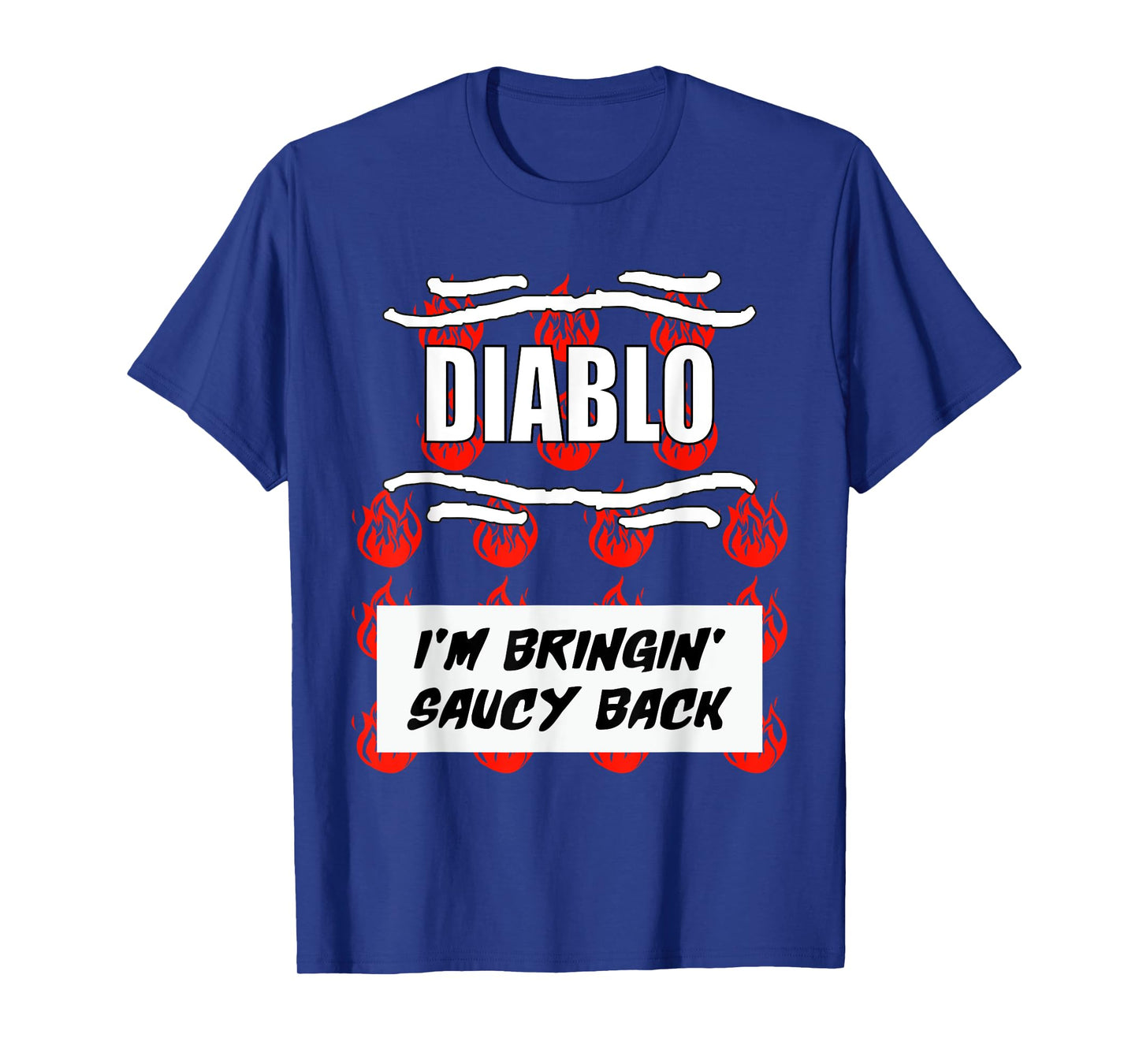 HOT SAUCES Group Halloween Costumes Taco DIABLO SAUCE T-Shirt