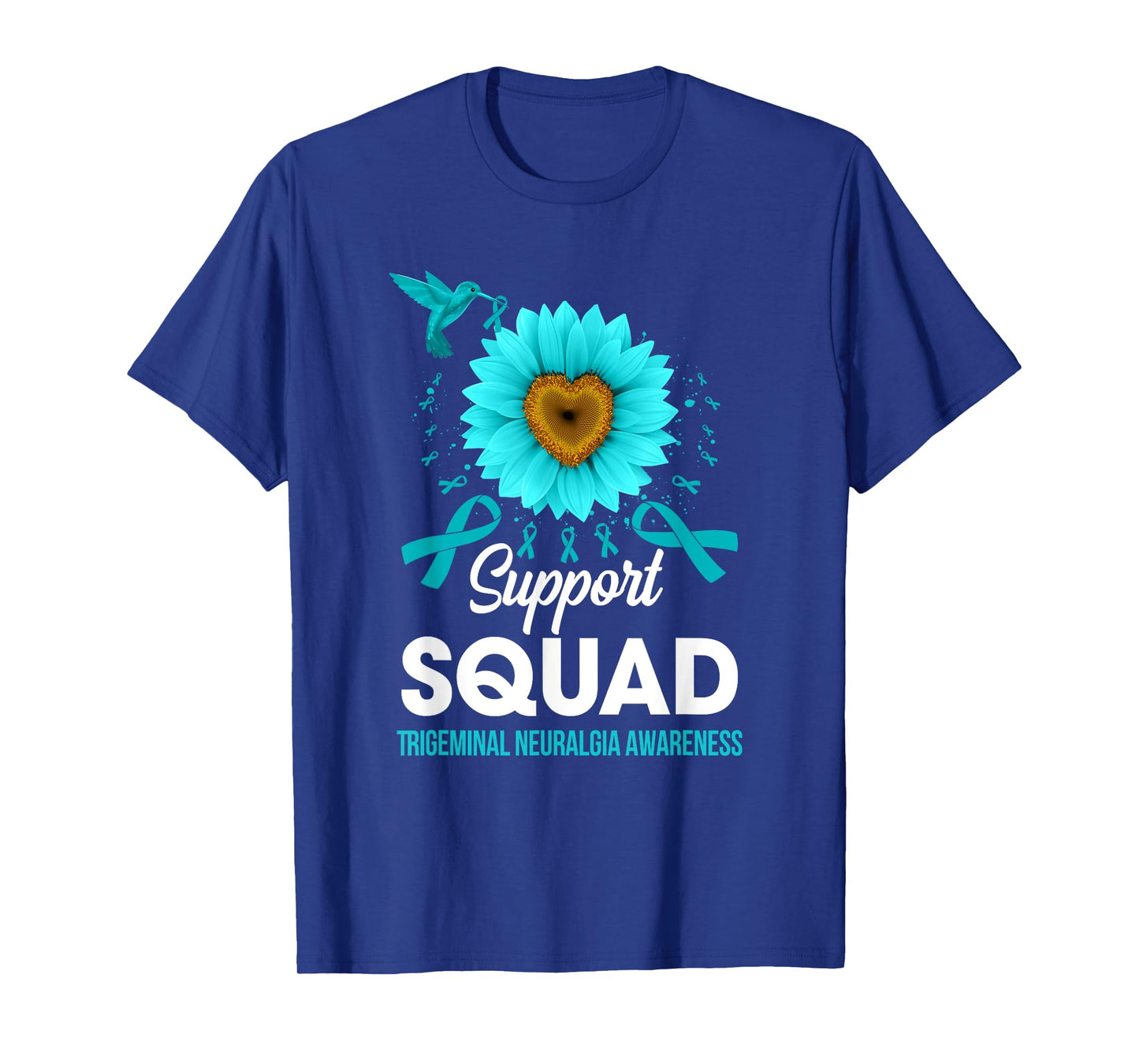 Support Squad Trigeminal Neuralgia Awareness Hummingbird T-Shirt