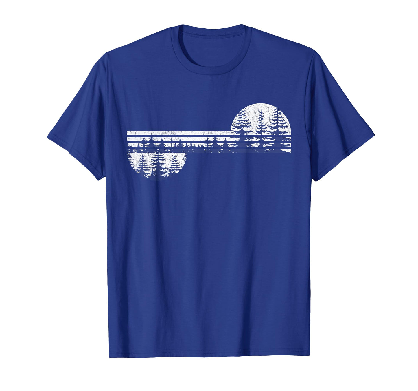 Retro Forest Trees Outdoors Nature Women Men Vintage Graphic T-Shirt