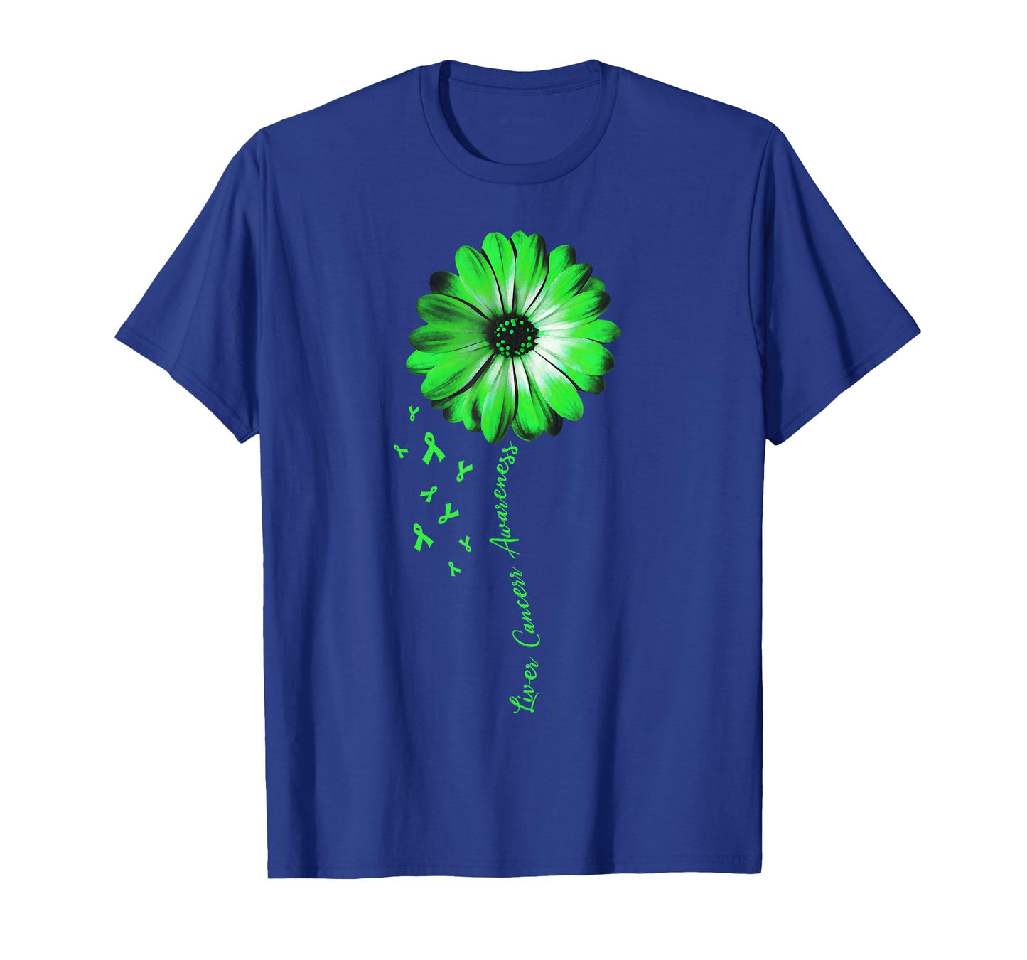 Daisy Flower Liver Cancer Awareness Gifts T-Shirt