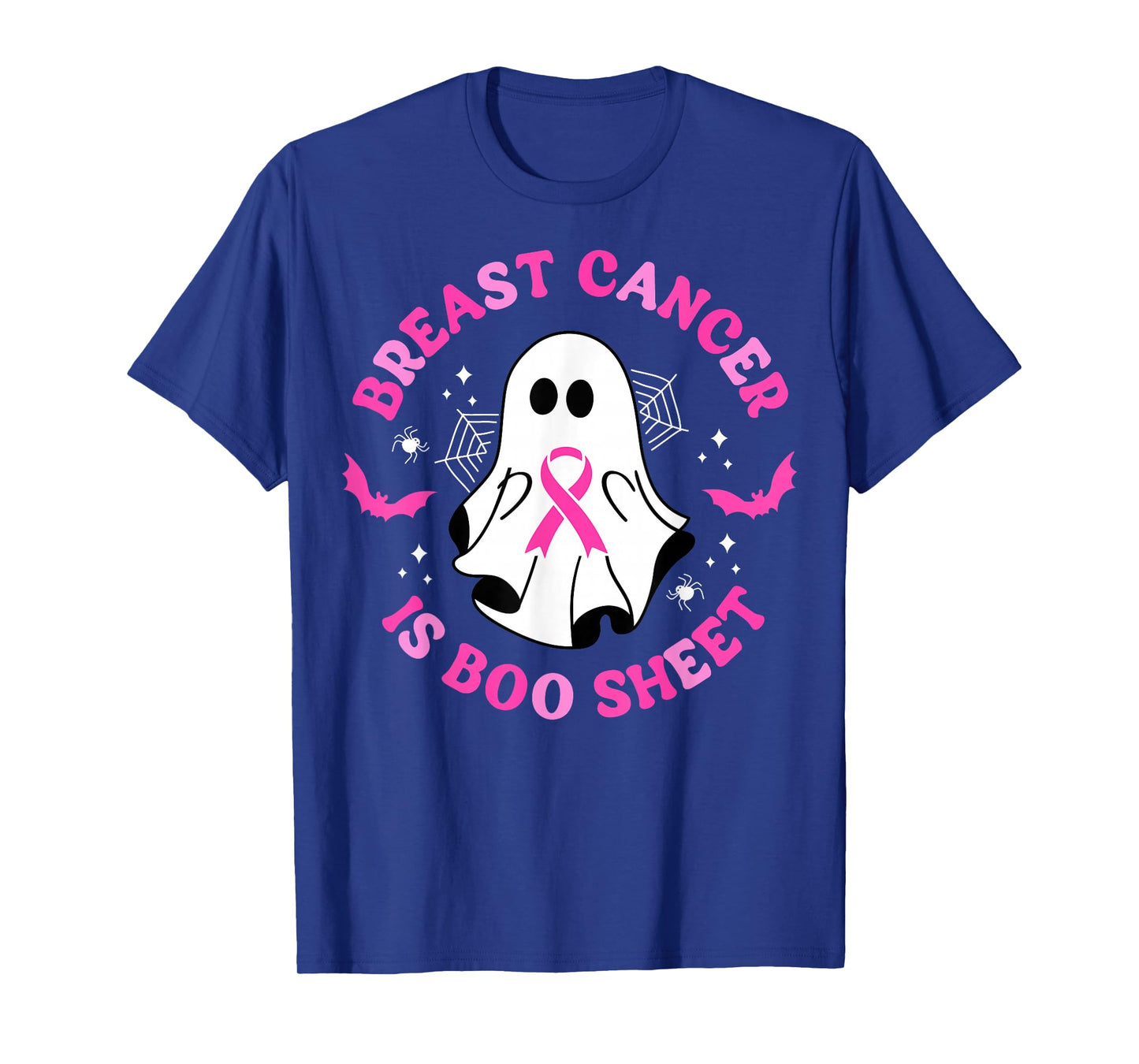 Breast Cancer Is Boo Sheet Awareness Halloween Pink Ghost T-Shirt