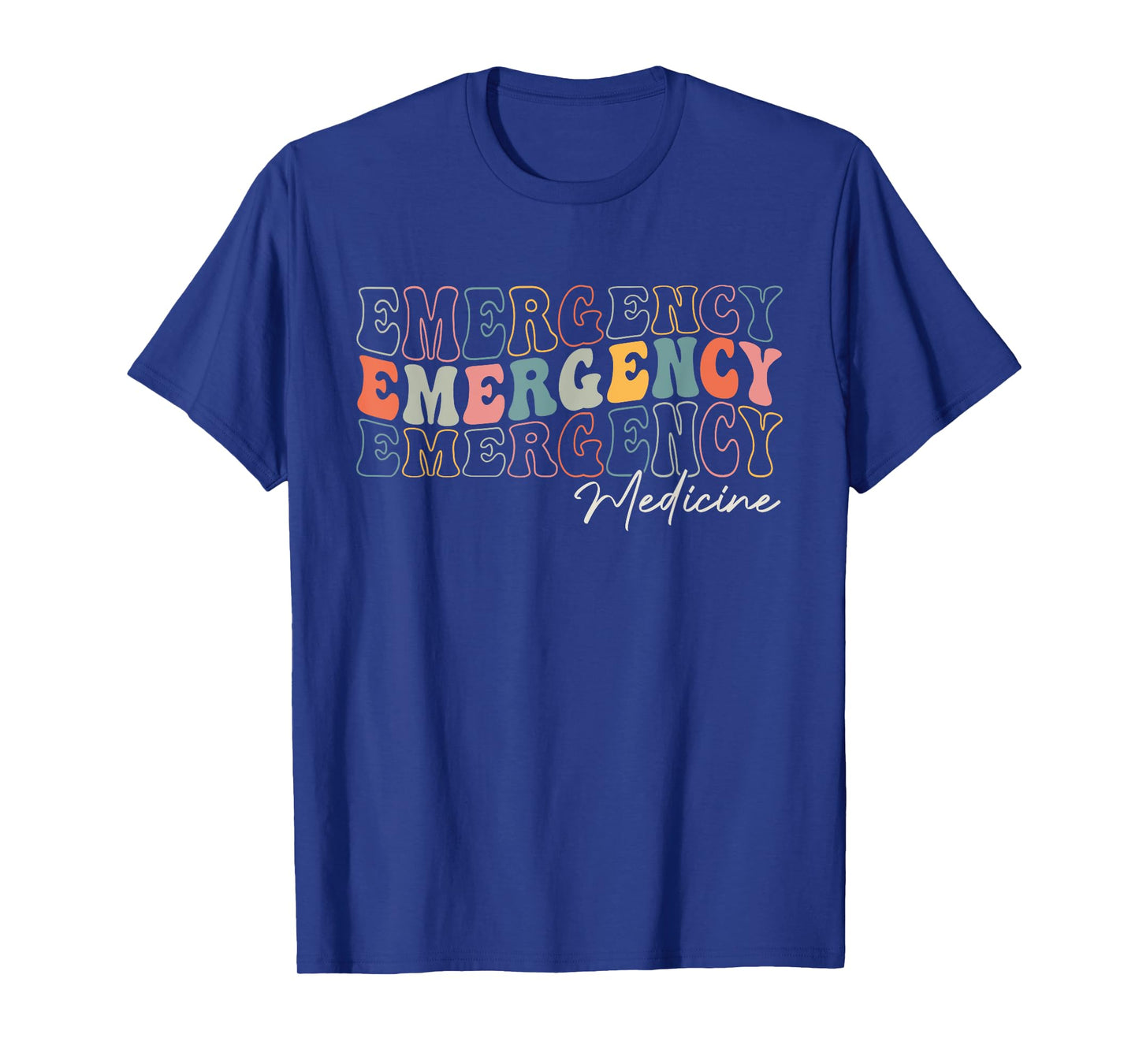 Emergency Medicine Emergency Room Healthcare Retro Groovy T-Shirt