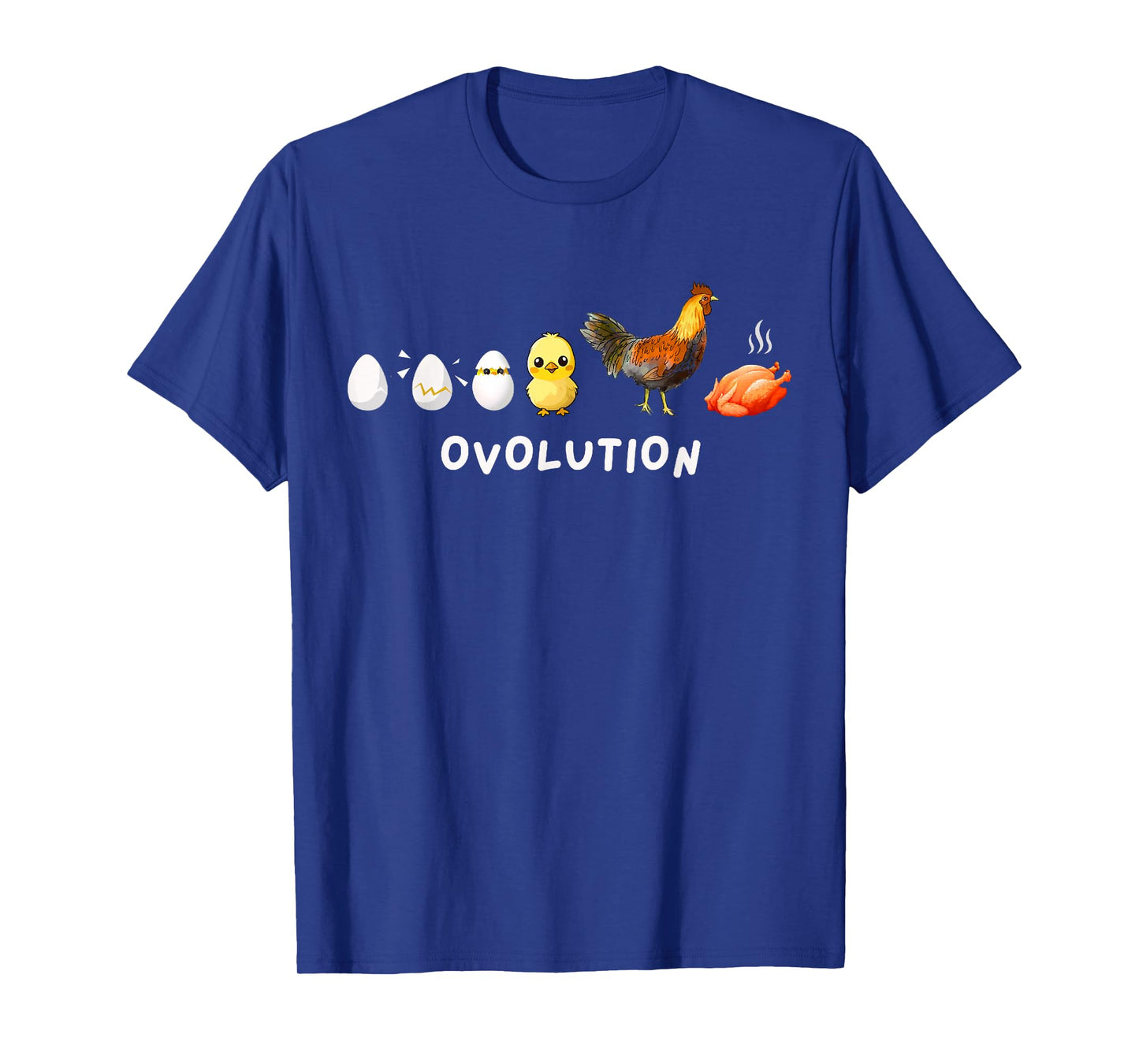 Animal Lover Evolution Joke Chicken Game OVOLUTION Farming T-Shirt