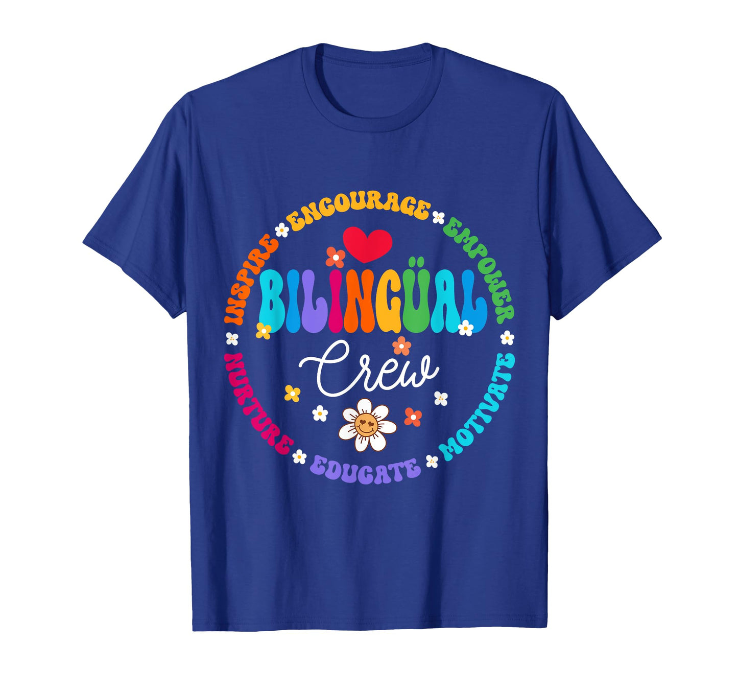 Cultivando Bilingues Dual Language Bilingual Crew Teacher Men Women Kids T-Shirt