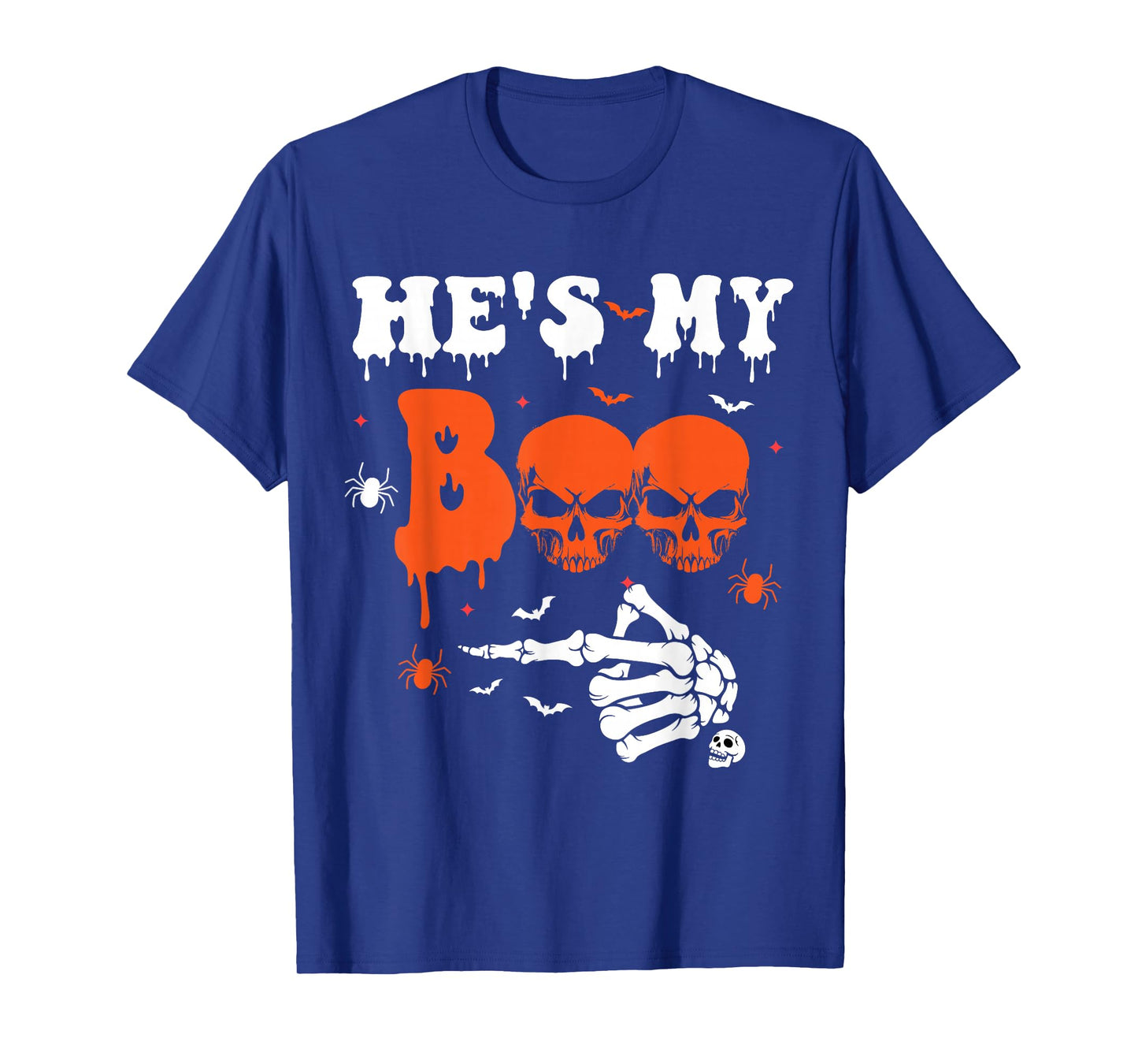 Sheβs My Boo Skeleton Couples Matching Couple Halloween T-Shirt