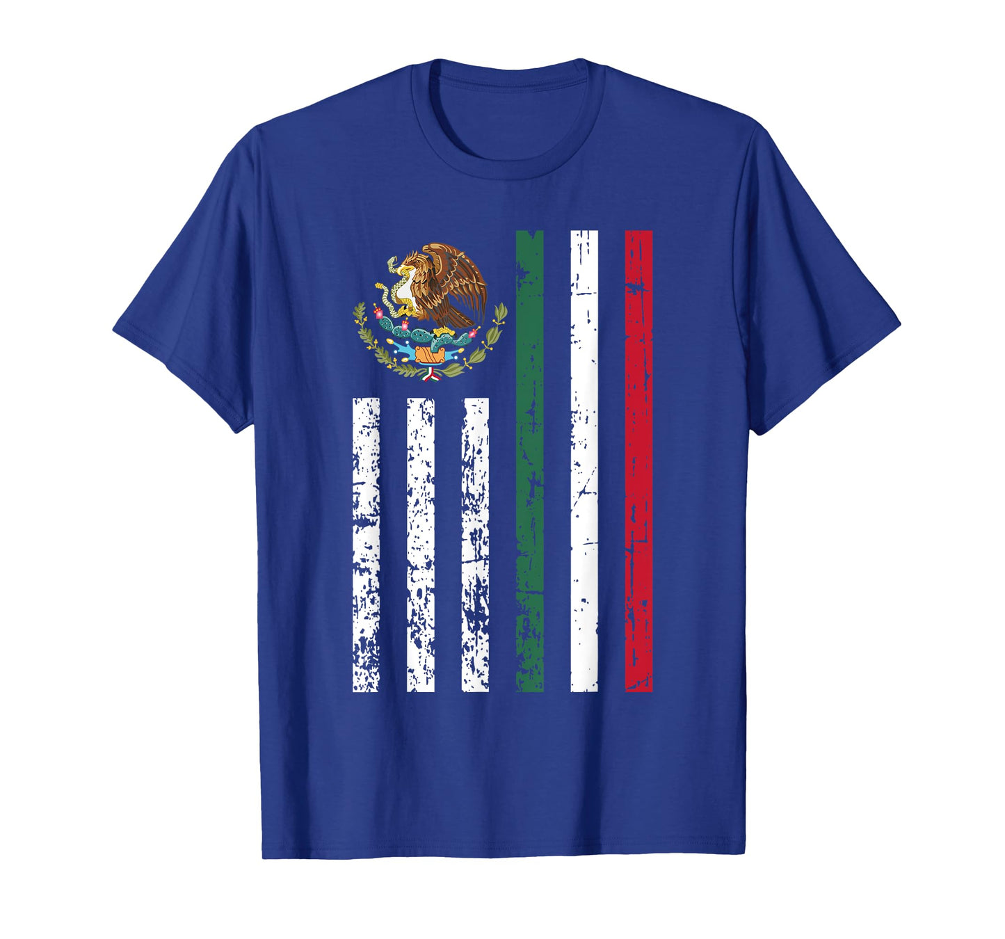 Half Mexican Half American Flag Cinco De Mayo Cool Patriotic T-Shirt