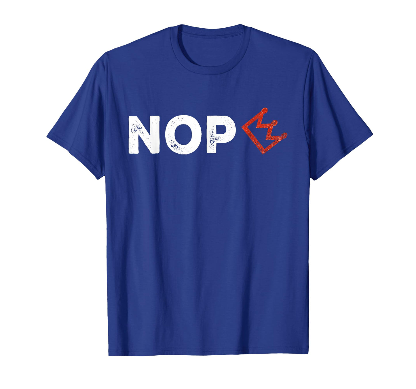 No Kings Protest Sign Nope Simple Bold Crown T-Shirt